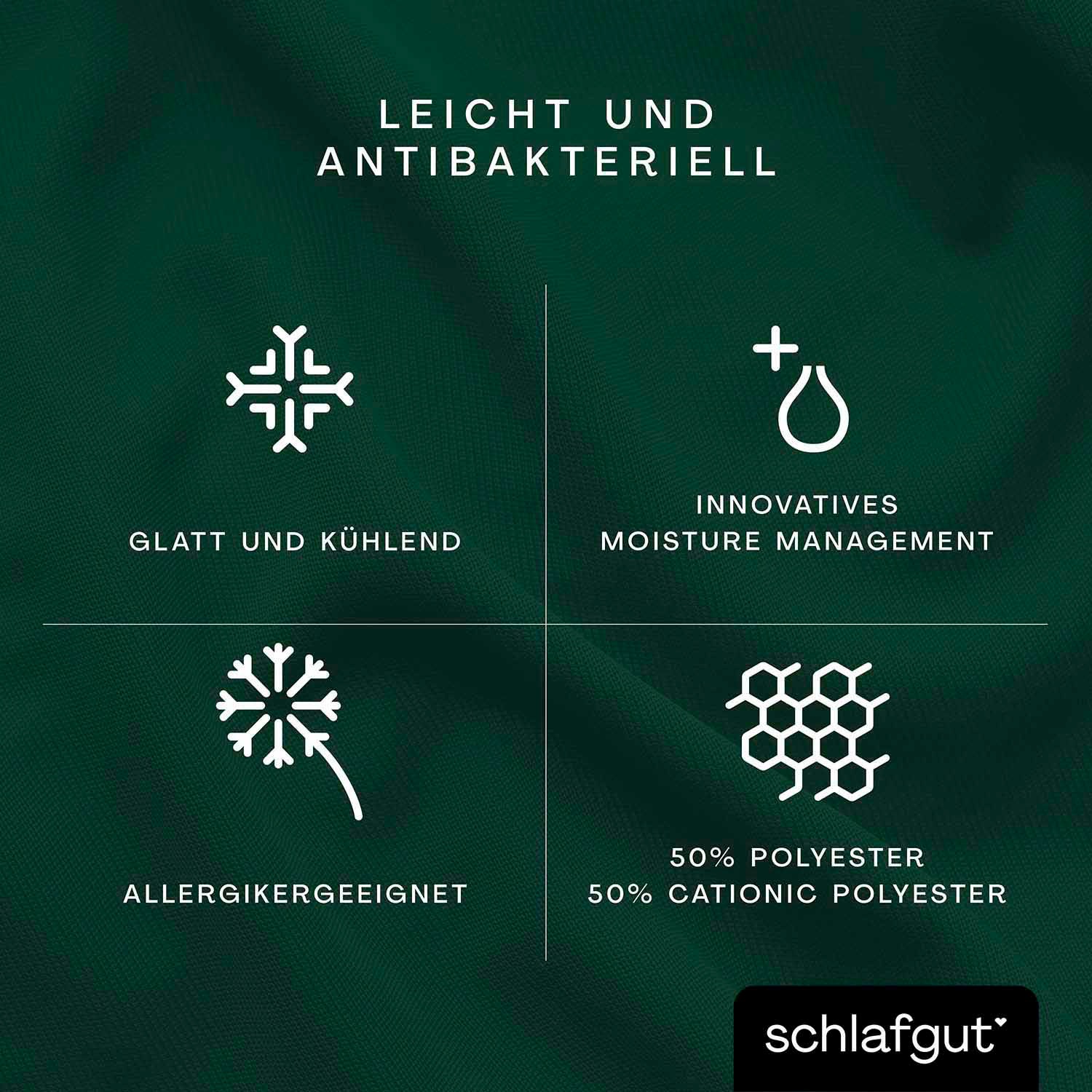 Schlafgut Spannbettlaken »Cool Contact«, 100% gekämmte Mikrofaser