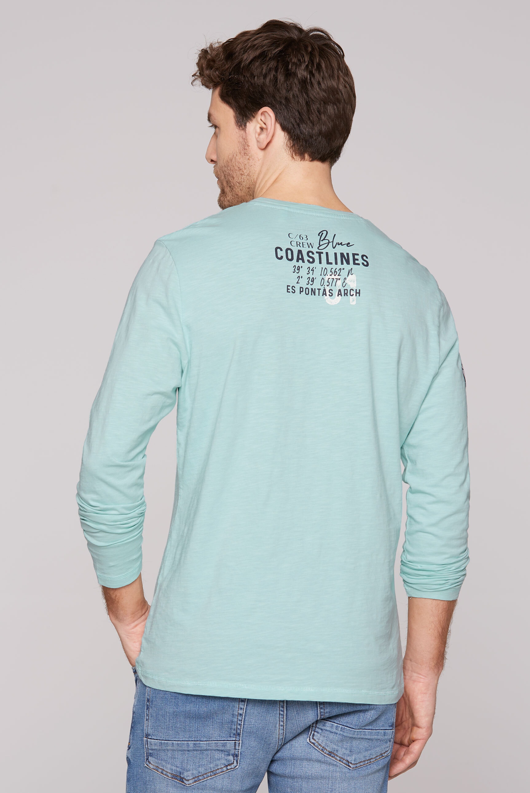 CAMP DAVID Rundhalsshirt, aus Baumwolle