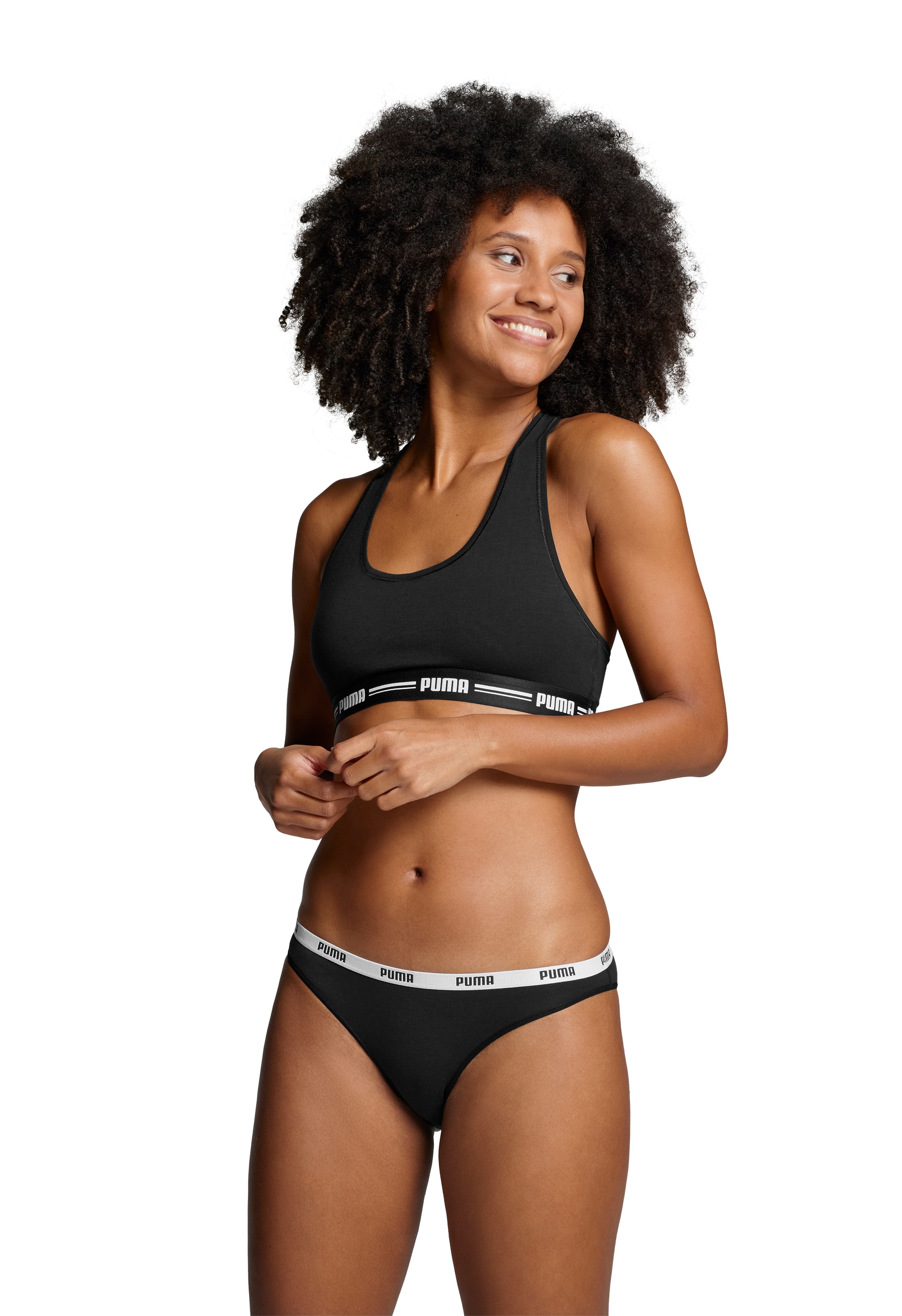 PUMA Bikinislip "PUMA WOMEN BIKINI 2P HANG", (2er Pack), Mit elastischem Lo günstig online kaufen