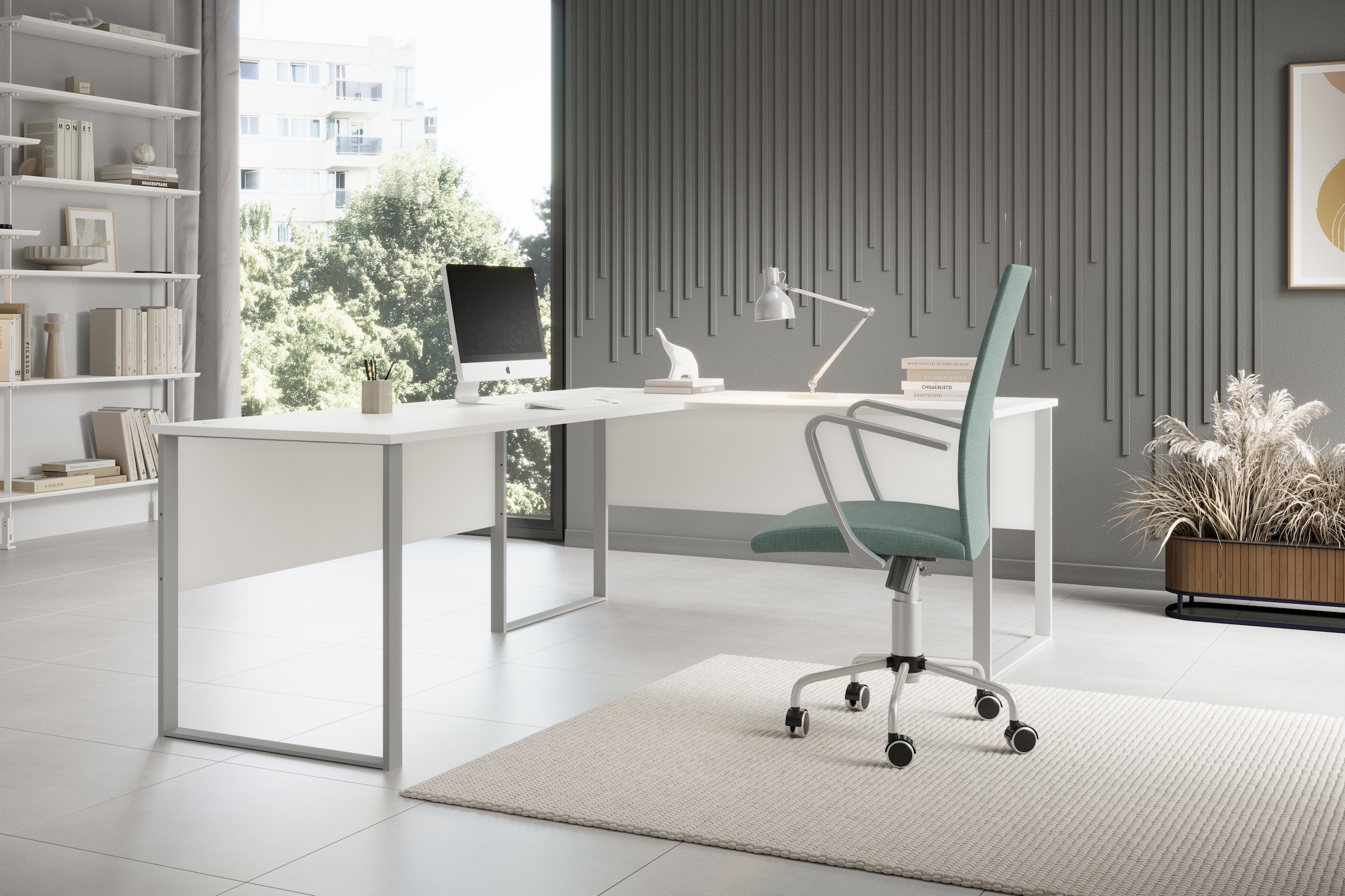 BEGA OFFICE Eckschreibtisch "Amanda" 1 Stk. tlg. Winkelschreibtisch rechts günstig online kaufen