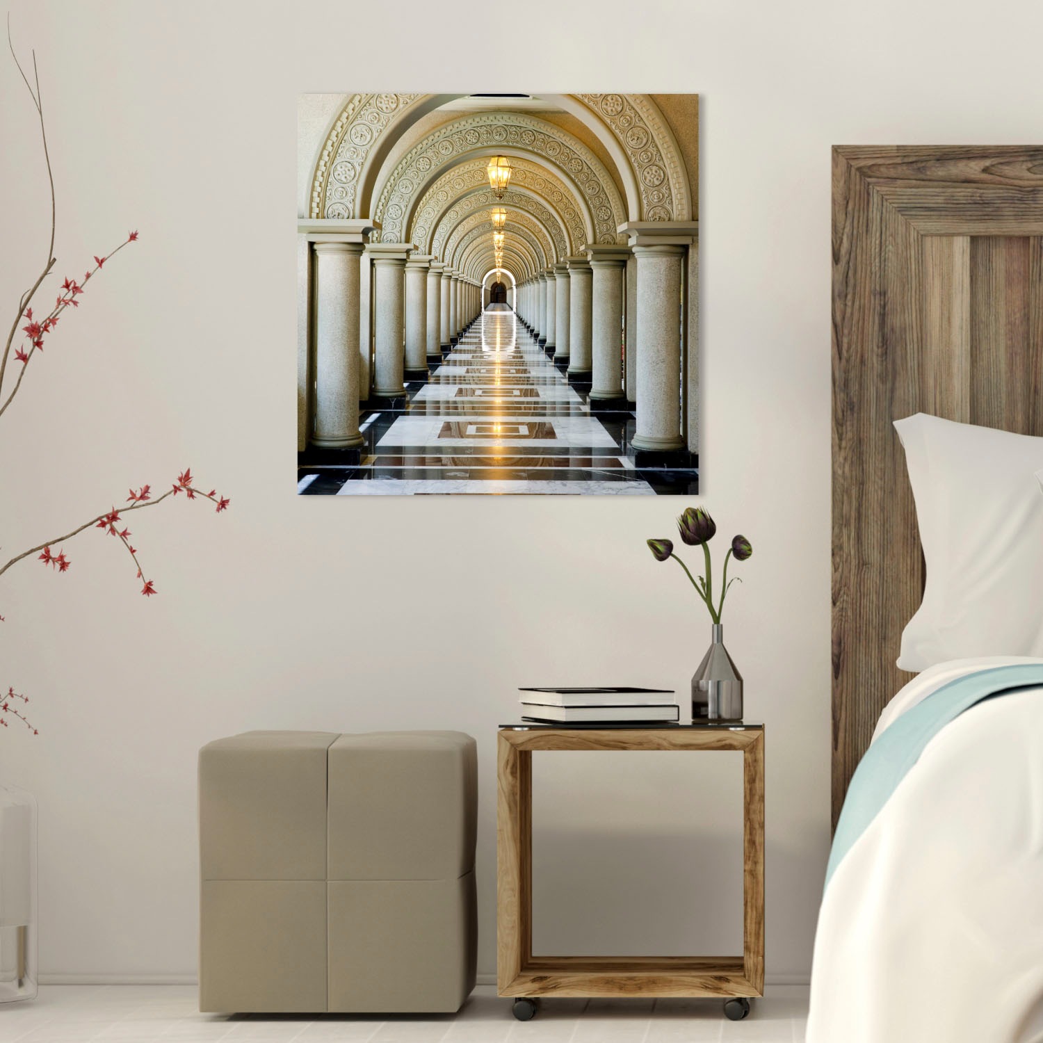 queence Acrylglasbild "Durchgang", Elemente der Architektur-Gebäude-Religio günstig online kaufen