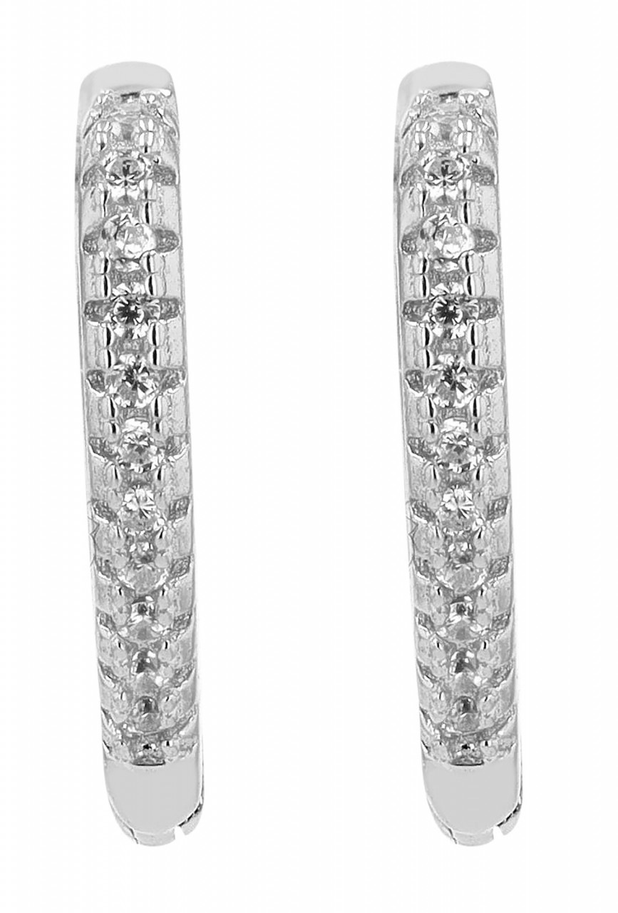 Adelia´s Paar Creolen »Damen Creolen aus 925 Sterling Silber und Zirkonia«