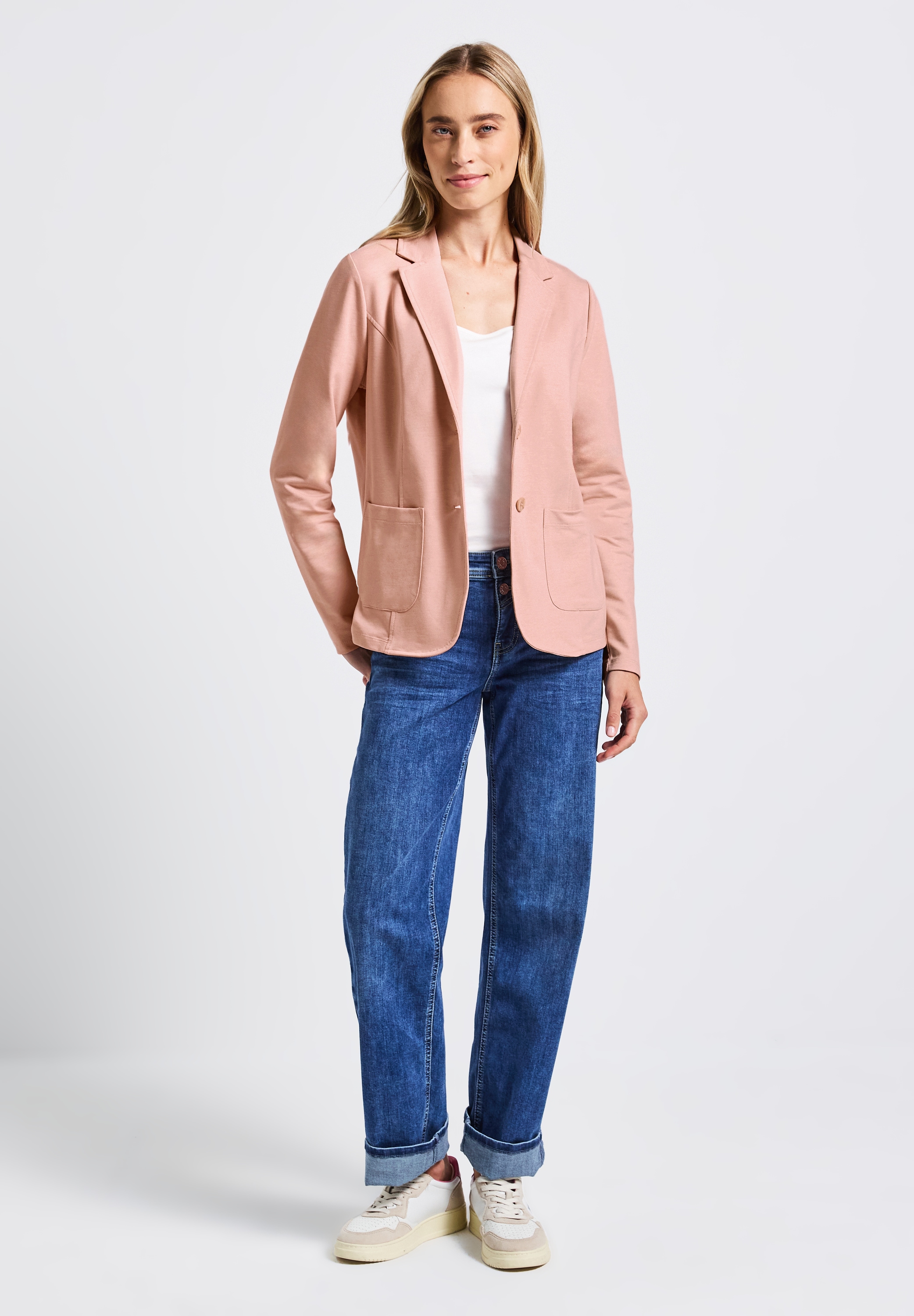 STREET ONE Kurzblazer, aus Baumwolle mit Stretchanteil