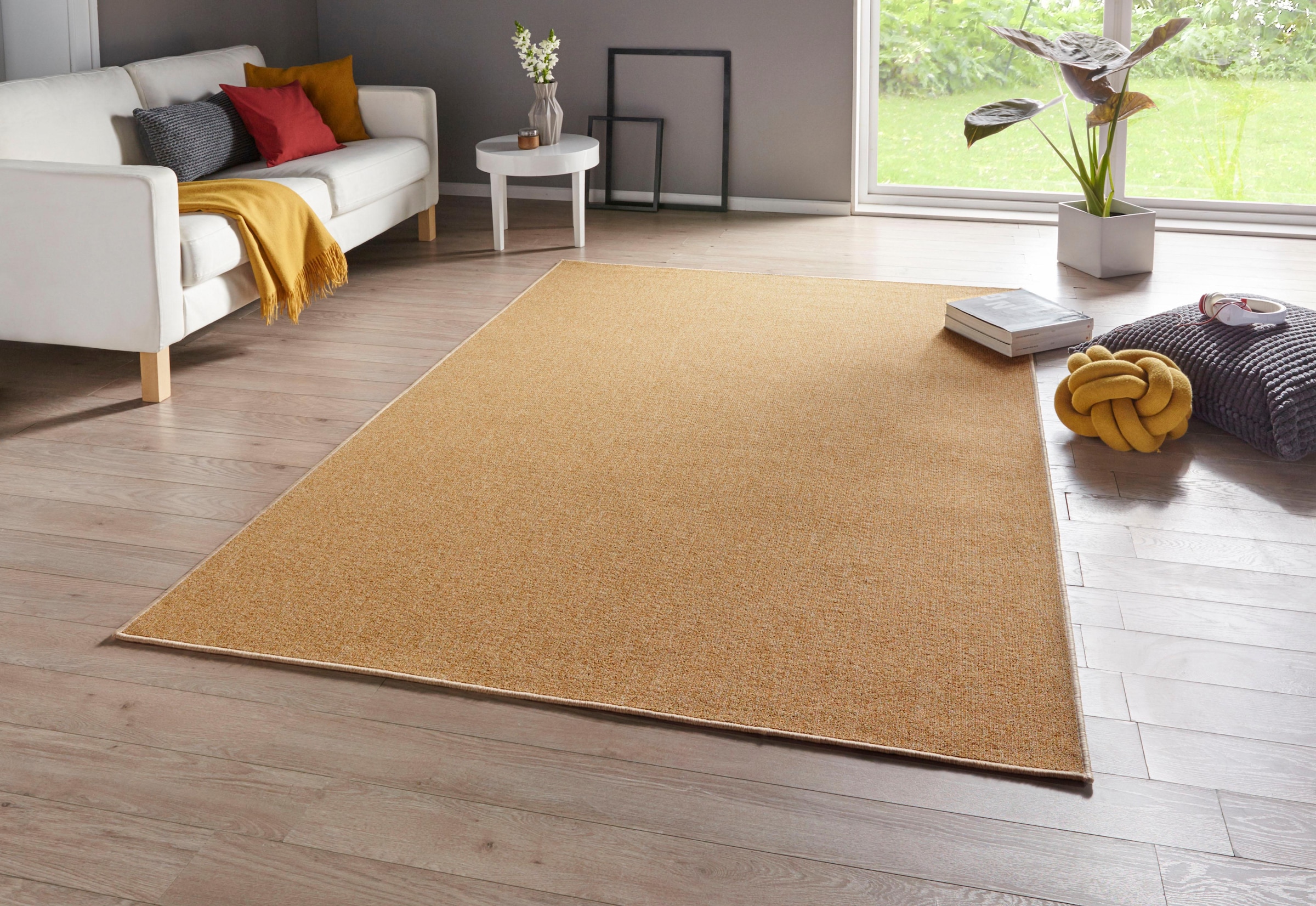 HANSE Home Teppich »Casual«, rechteckig, 4 mm Höhe, Kurzflor, Unifarben, Weich, Wohnzimmer, Schlafzimmer, Esszimmer, Flur