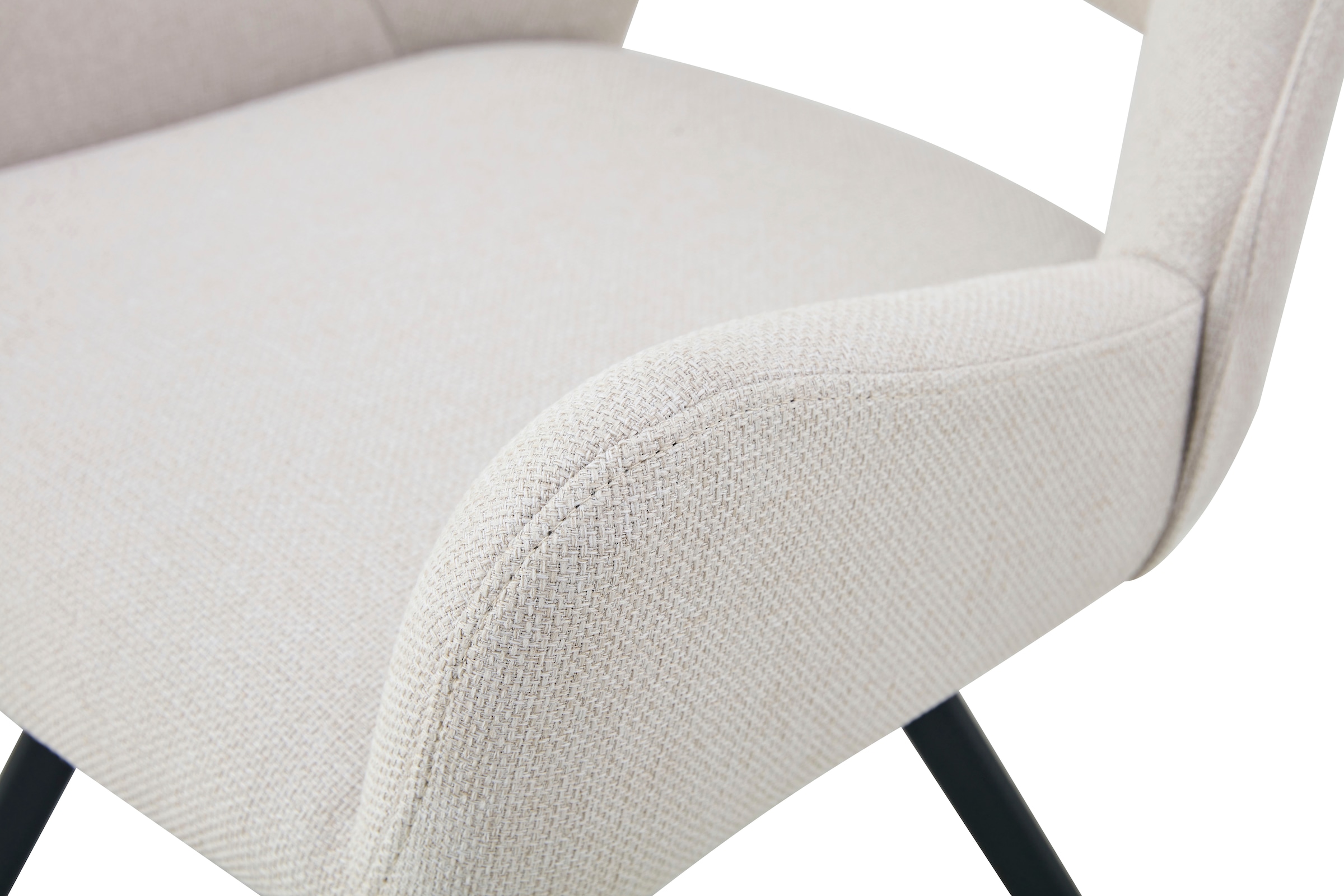 Home affaire Esszimmerstuhl »AIRDRIE, 2er Set, mit Metallgestell in matt schwarz« (Set) 2 Stk.in verschiedenen Farben, Belsatbarkeit pro Stuhl 120 kg, mit Griffloch
