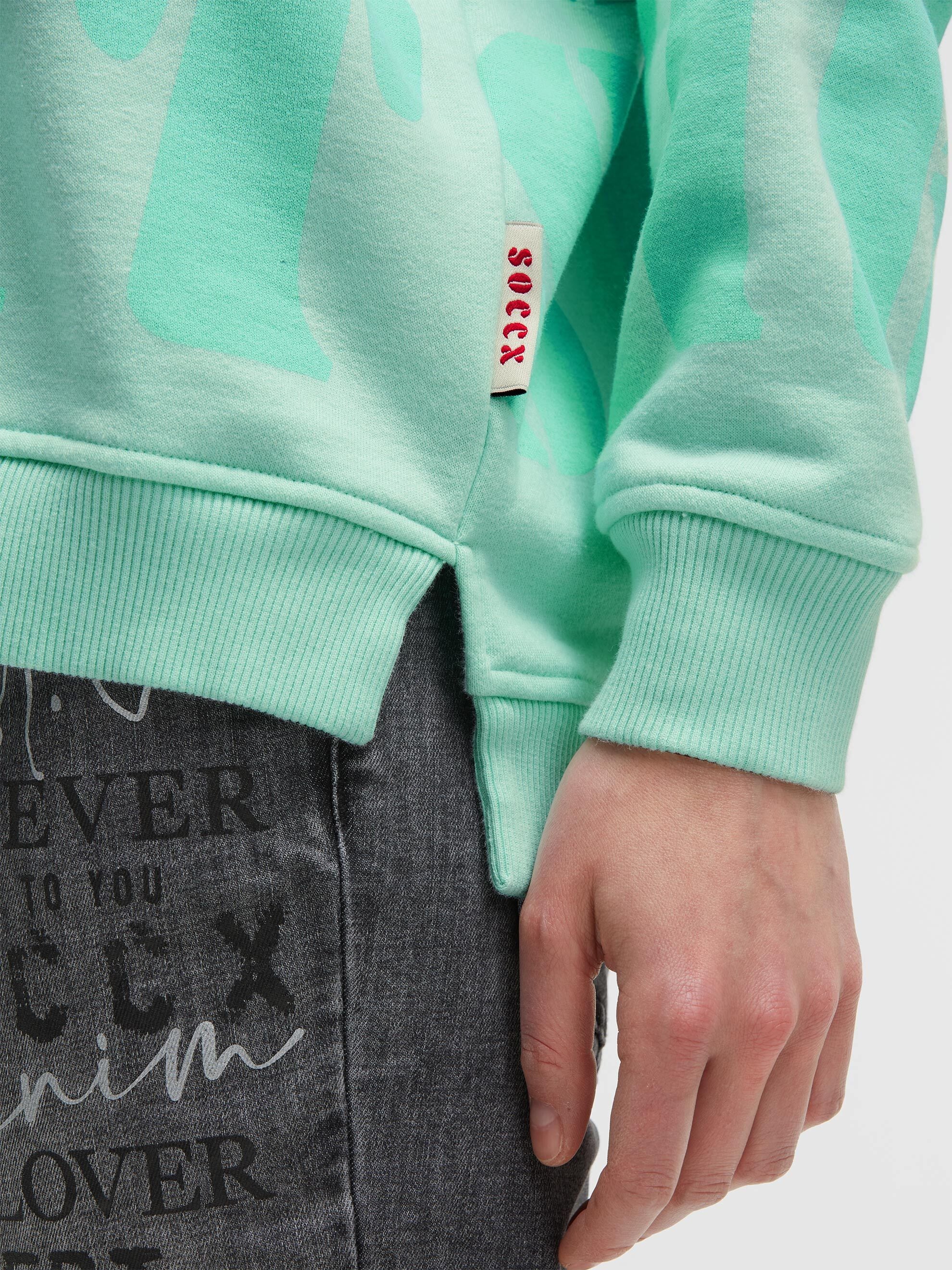 SOCCX Sweater , mit Pailletten-Schriftzug
