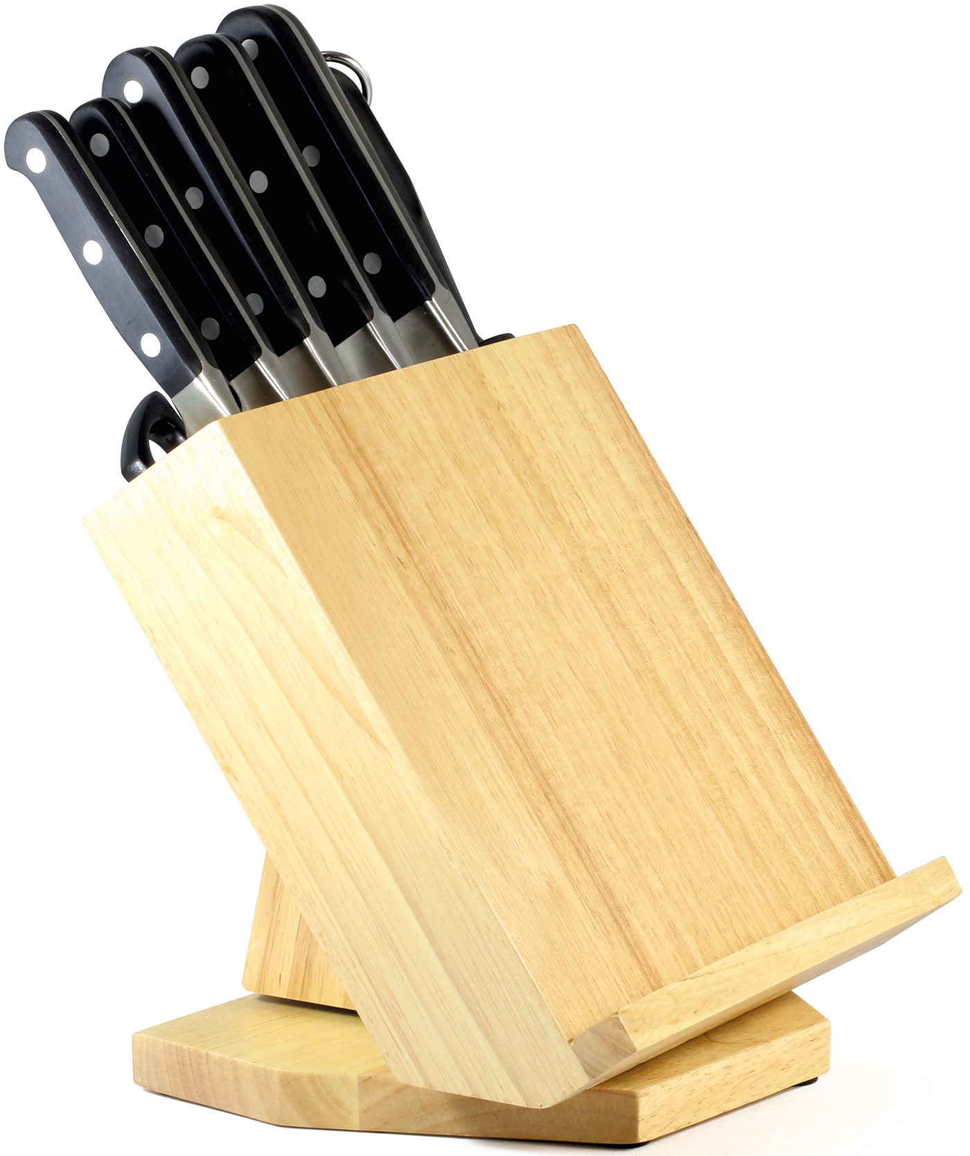CS Koch-Systeme Messer-Set "PREMIUM 8-teilig, Edelstahl rostfrei" mit Rotierfunktion und Tablethalter