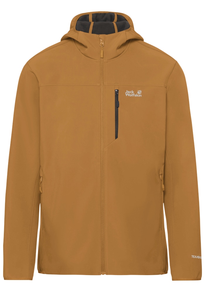 Jack Wolfskin Outdoorjacke »WILD WINDS HOODED JKT M« mit Kapuze Windjacke mit Kapuze, wind- und wasserabweisend, atmungsaktiv