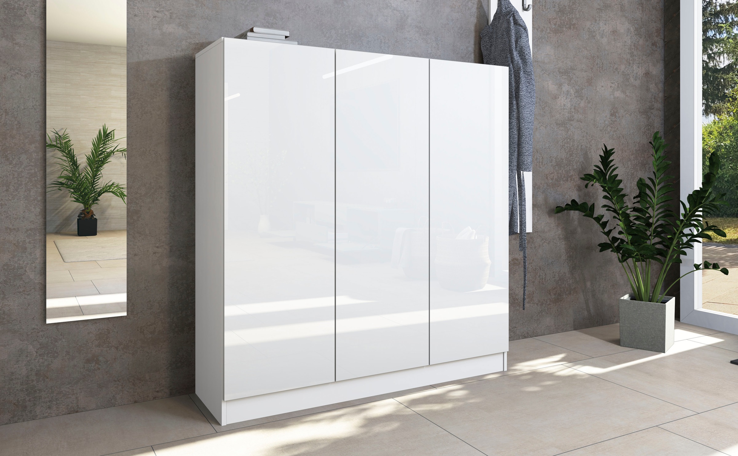 borchardt Möbel Schuhschrank "Vaasa, Schuhregal 3-türig mit 12 verstellbare günstig online kaufen