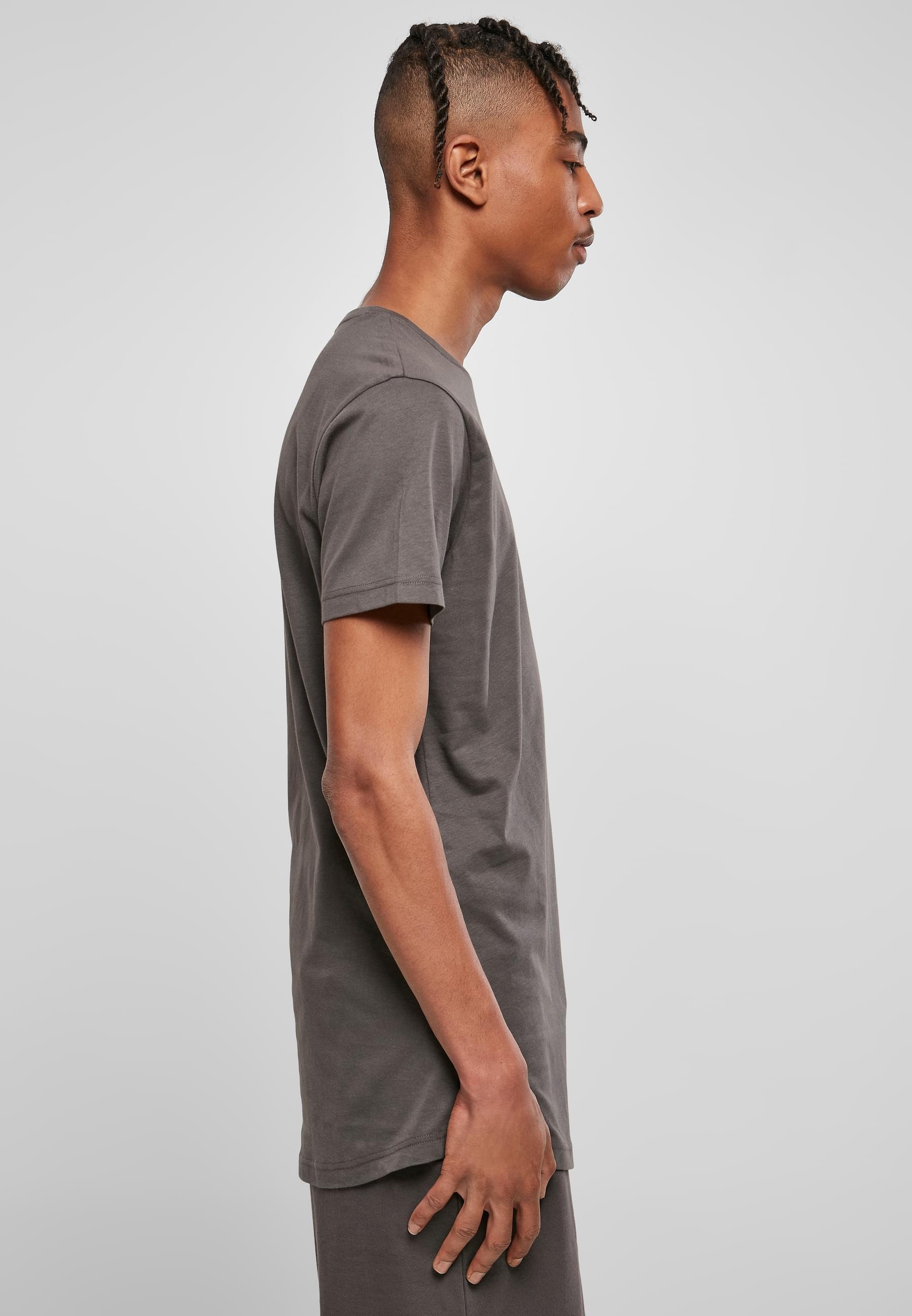 URBAN CLASSICS Kurzarmshirt »Urban Classics Herren Shaped Long Tee«, (1 tlg.)