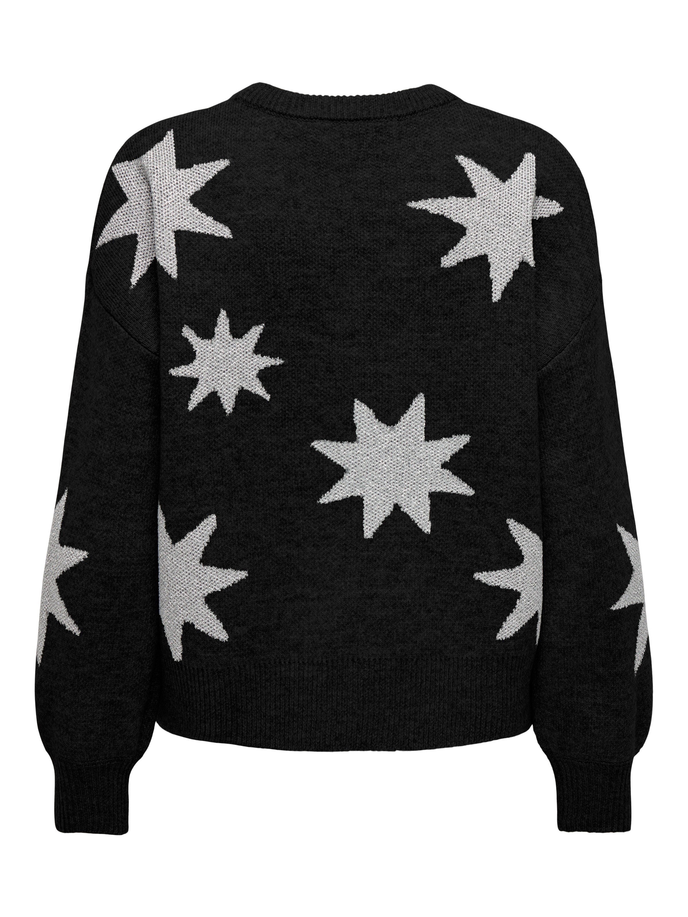 ONLY Rundhalspullover "ONLROSIE LS O-NECK GLITTER KNT" günstig online kaufen