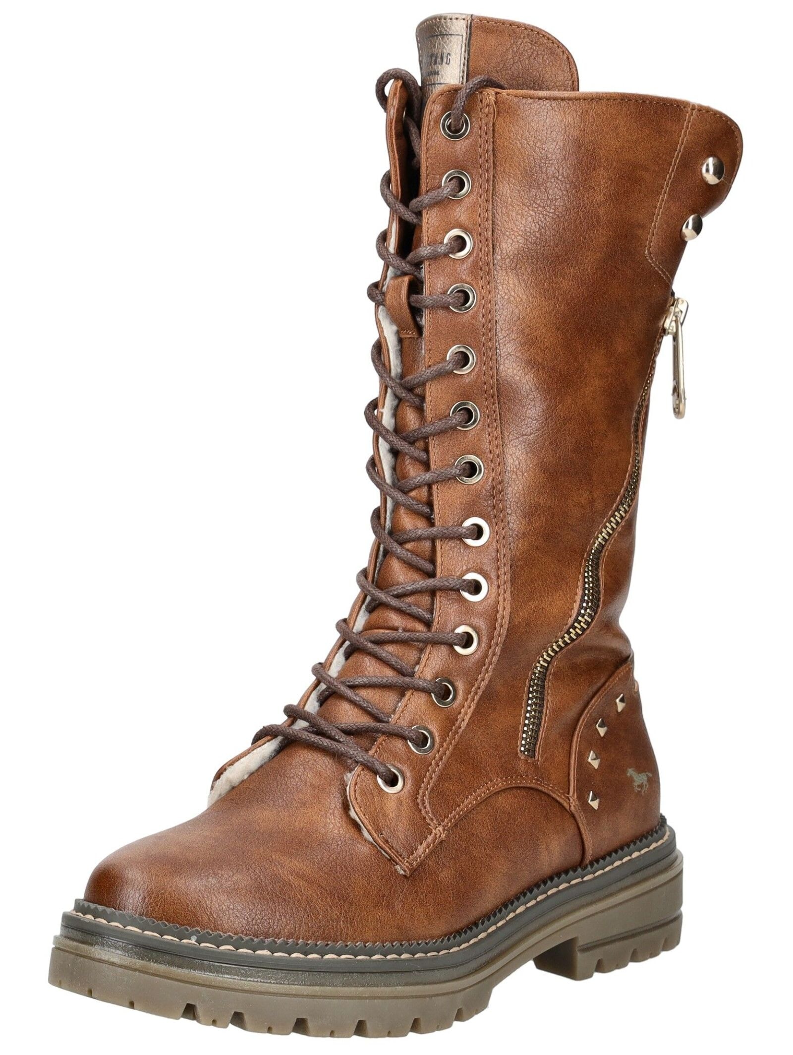 Mustang Shoes Schnürstiefel "Mustang Shoes Stiefel Lederimitat" günstig online kaufen