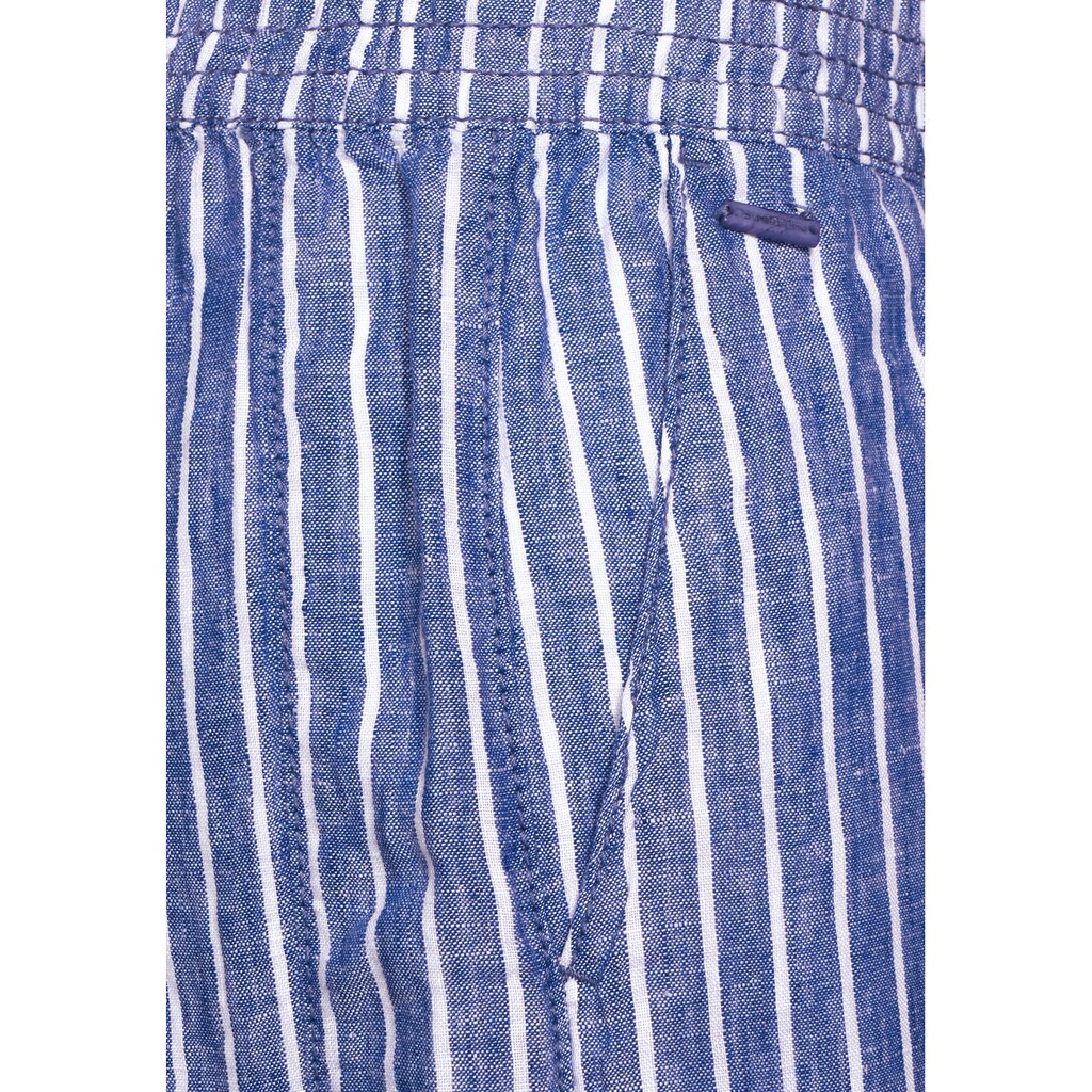 Damenmode Hosen STREET ONE 3/4-Hose, mit Streifenprint hellblau Damenmode Hosen STREET ONE 3/4-Hose, mit Streifenprint hellblau