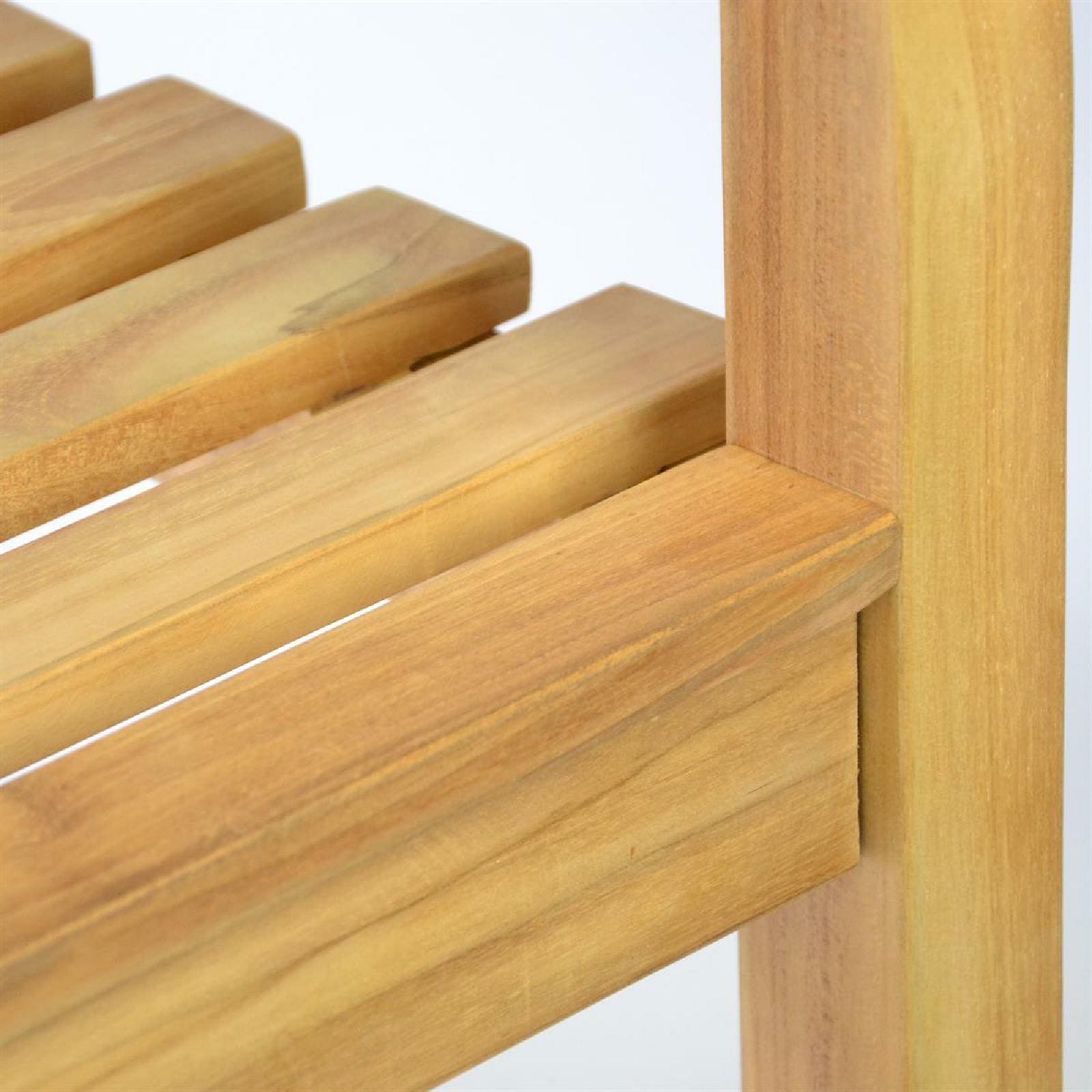 VCM Gartenstuhl »3er Sitzbank Gartenbank Landhausstil Teak Holz« () 1 Stk.