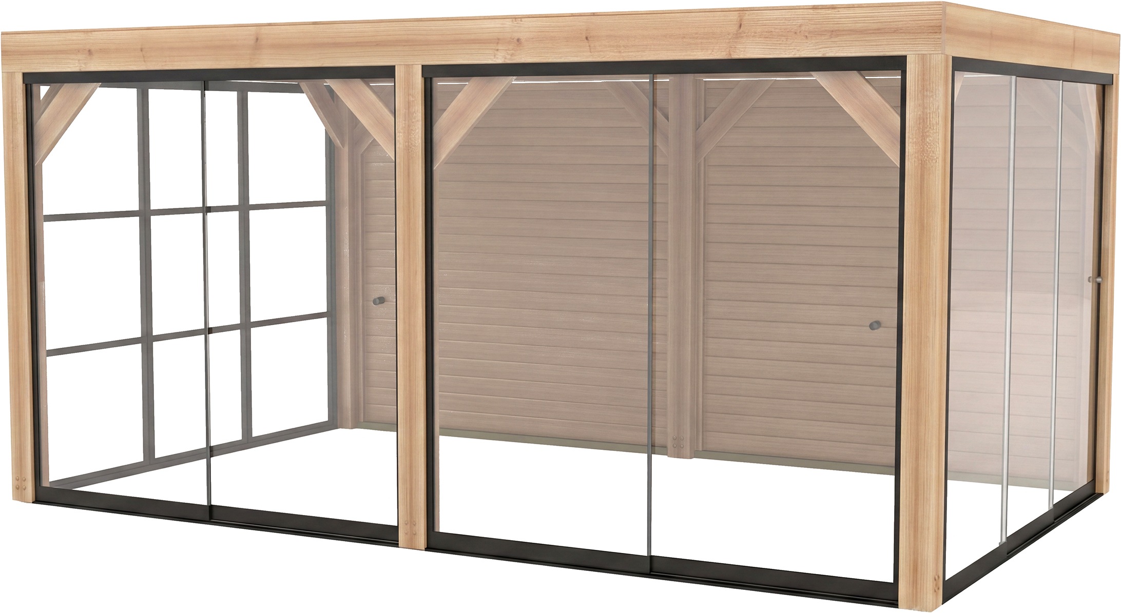 weka Holzpavillon »Lumley Lauben-Set Gr. 3.3« BxTxH: 307x499x245 cm