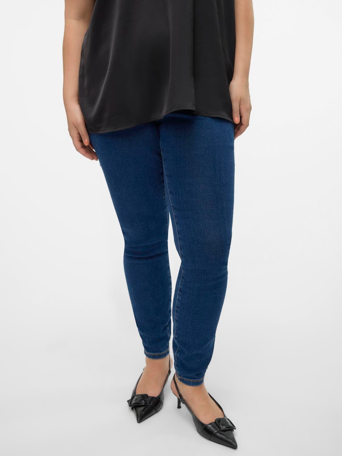 Vero Moda Curve Skinny-fit-Jeans "VMCELLY MR SKINNY JEANS BLUE CUR NOOS" günstig online kaufen