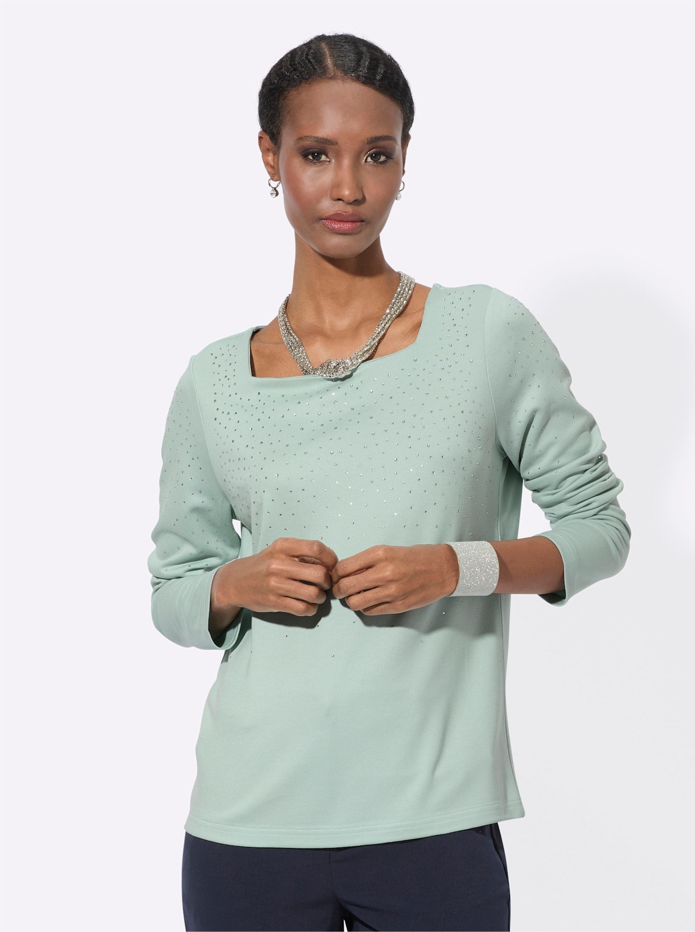 creation L Langarmshirt "Langarm-Shirt" 1 Stk. tlg. günstig online kaufen