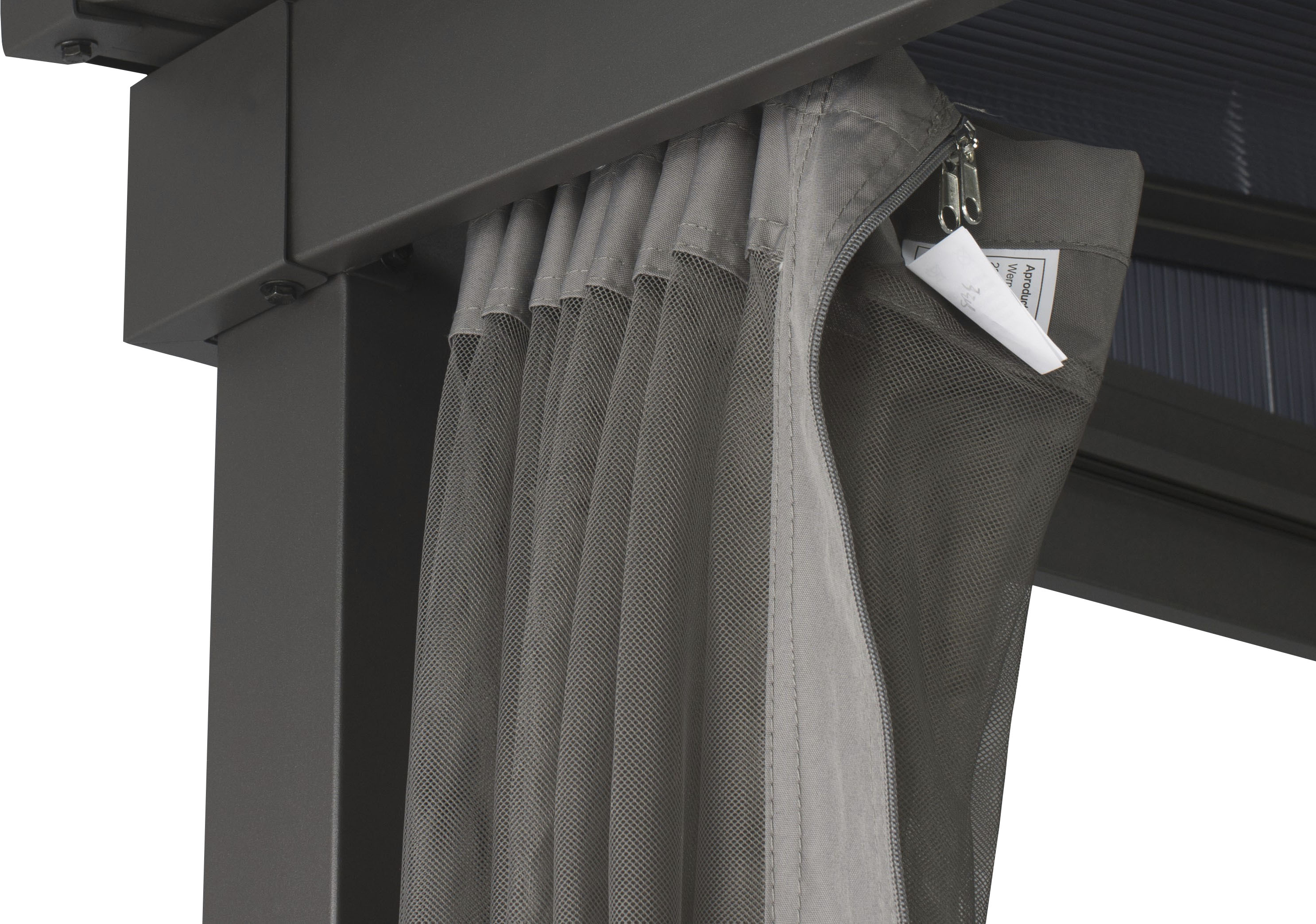 Thumbnail - KONIFERA Pavillonseitenteil Moskitonetz für Anbaupavillon Bilbao, BxT: 423x300 cm, abnehmbar