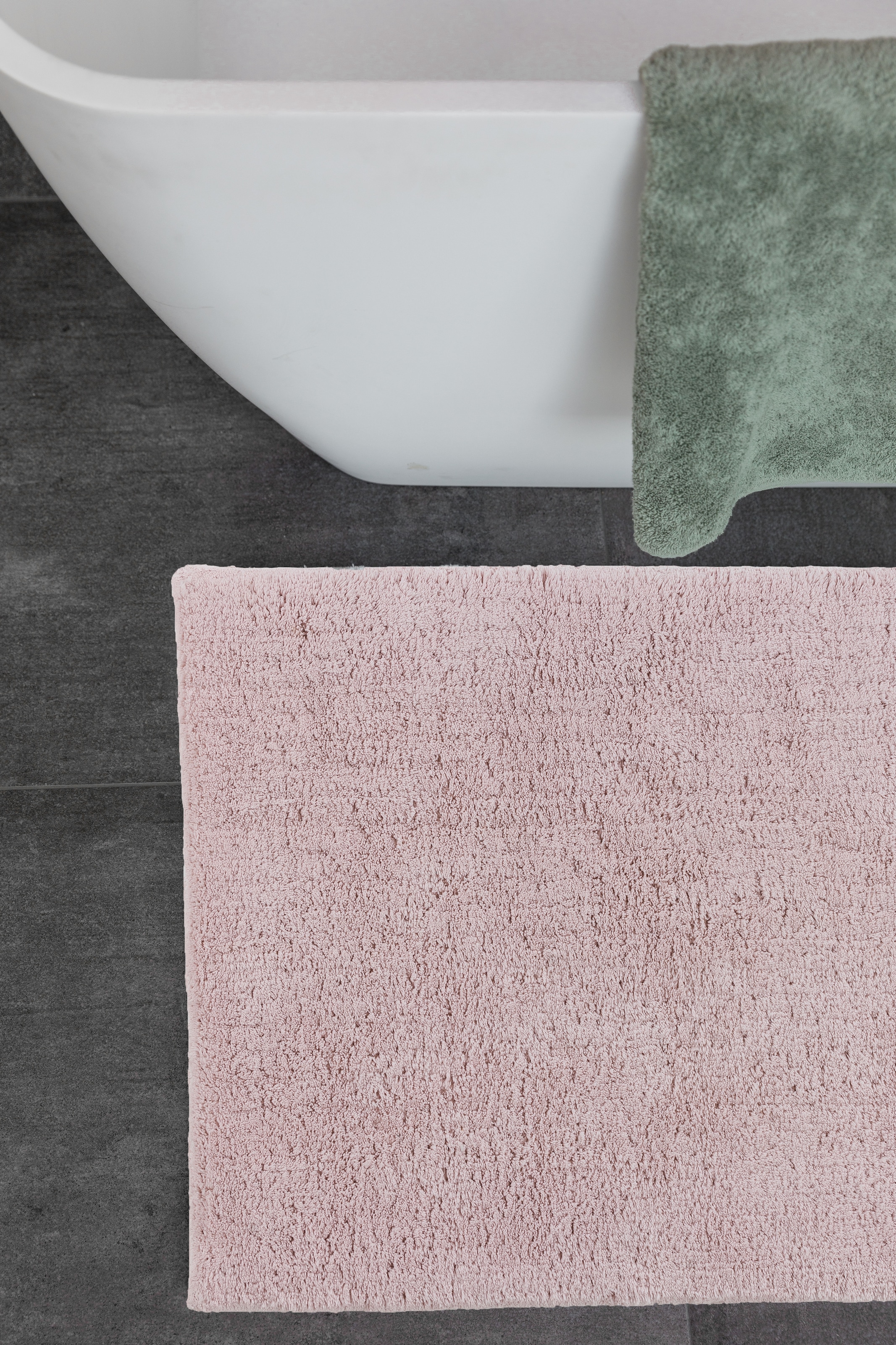 SCHÖNER WOHNEN-Kollektion Badematte »Bahamas  Uni« Höhe 30 mm fußbodenheizungsgeeignet beidseitig verwendbar