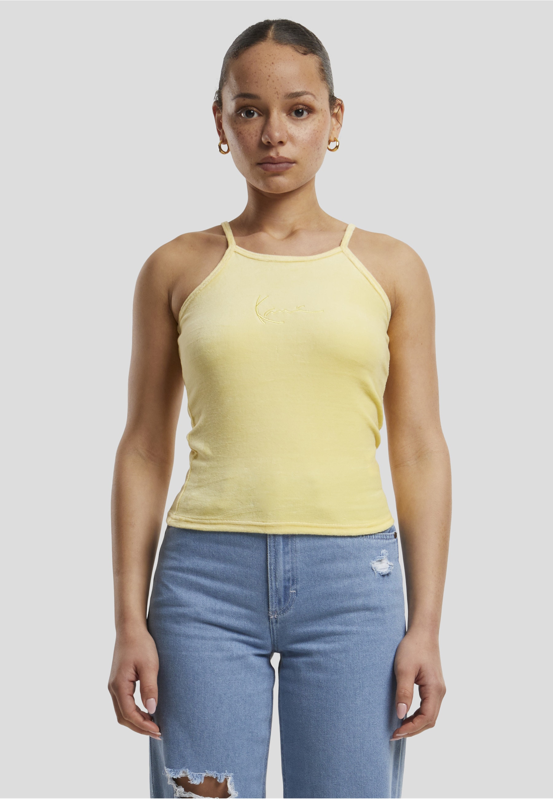 Karl Kani Tanktop »Karl Kani Damen KKWQ22116YLW Small Signature Nicki Top« 1 Stk.