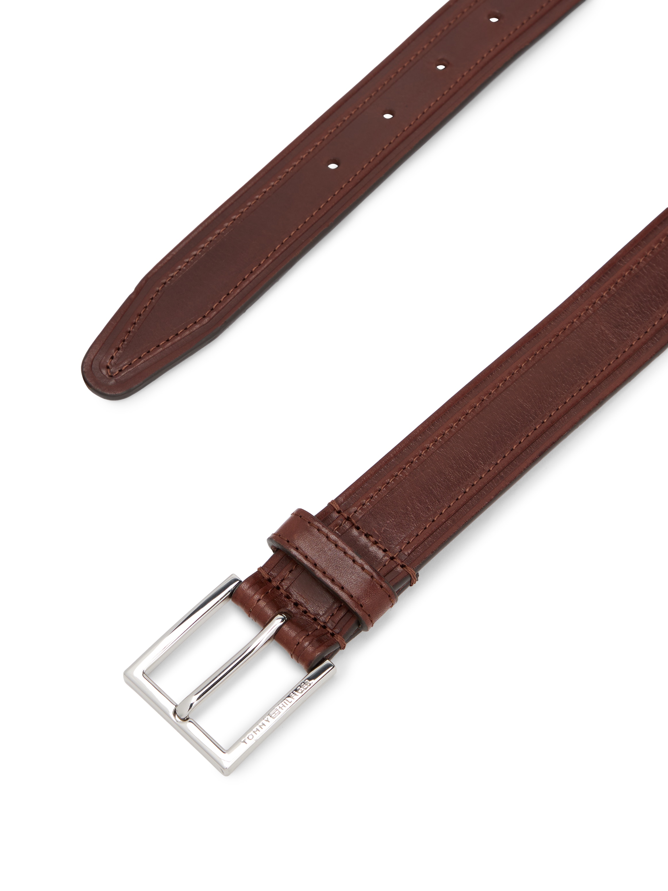 Tommy Hilfiger Ledergürtel »HUDSON EMBOSS LEATHER 3.0«, Größenverstellbar