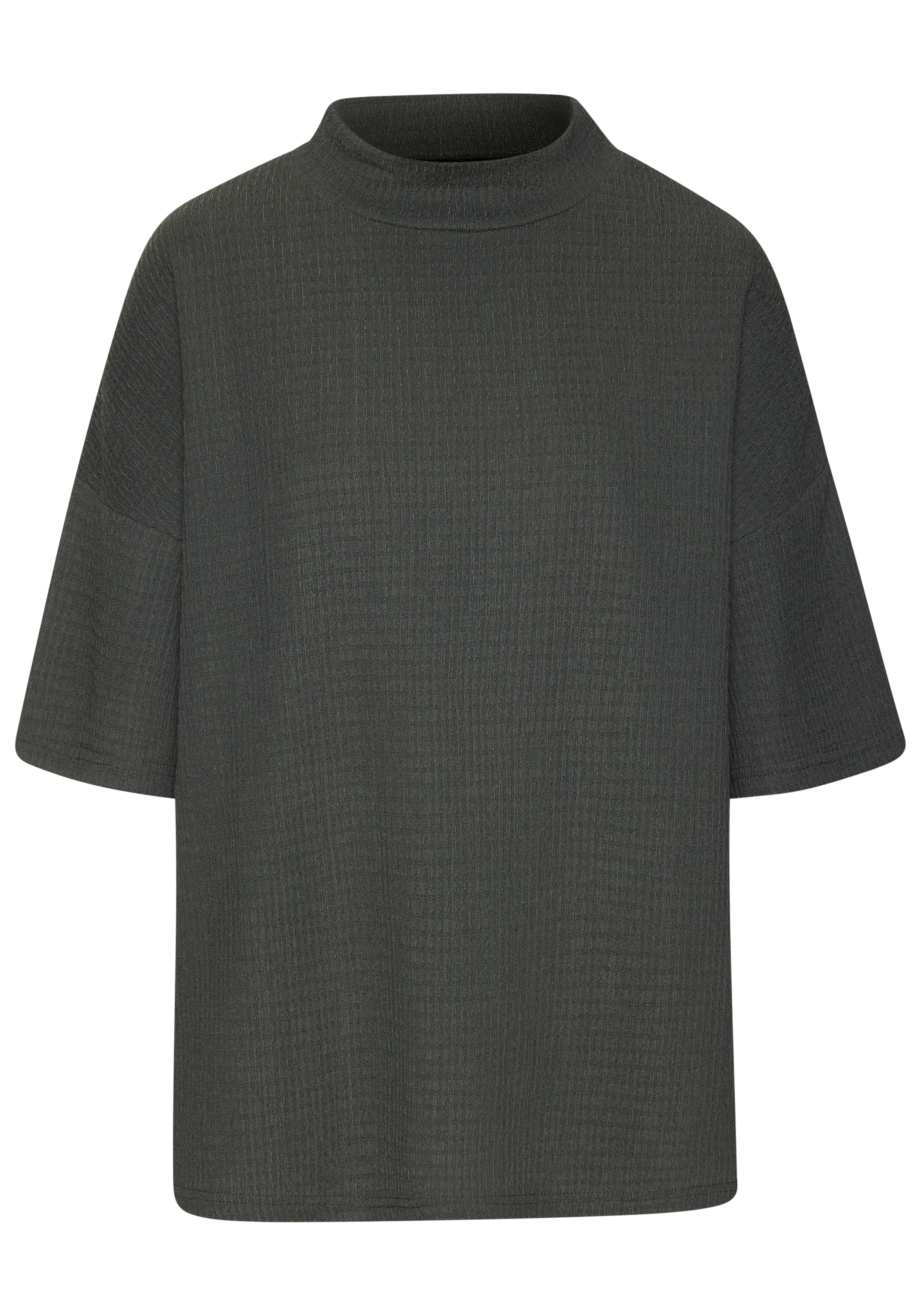 LASCANA Kurzarmshirt »mit Stehkragen«, (2er-Pack), aus bügelfreier Crêpe-Qualität