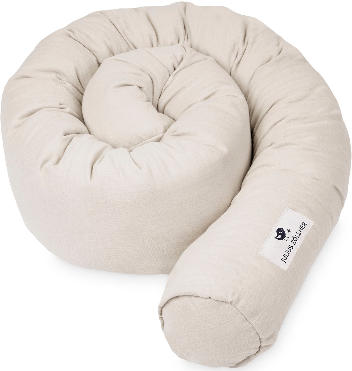 Julius Zöllner Unisex Bettschlange Musselin 180 Cm Beige Baby Größe 180 X Größe 14 X 14 Mm - Image 5
