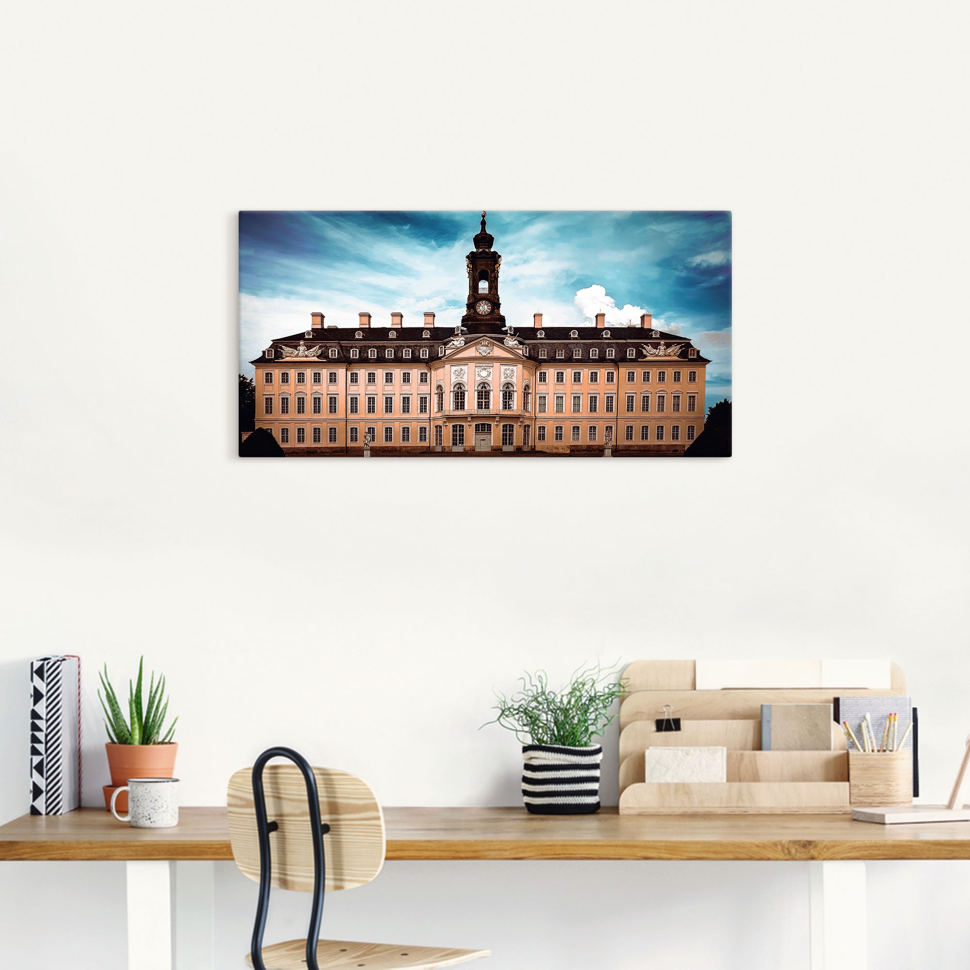 Artland Wandbild »Schloss Hubertusburg Wermsdorf«, Gebäude, (1 St.), als Alubild, Leinwandbild, Wandaufkleber oder Poster in versch. Größen