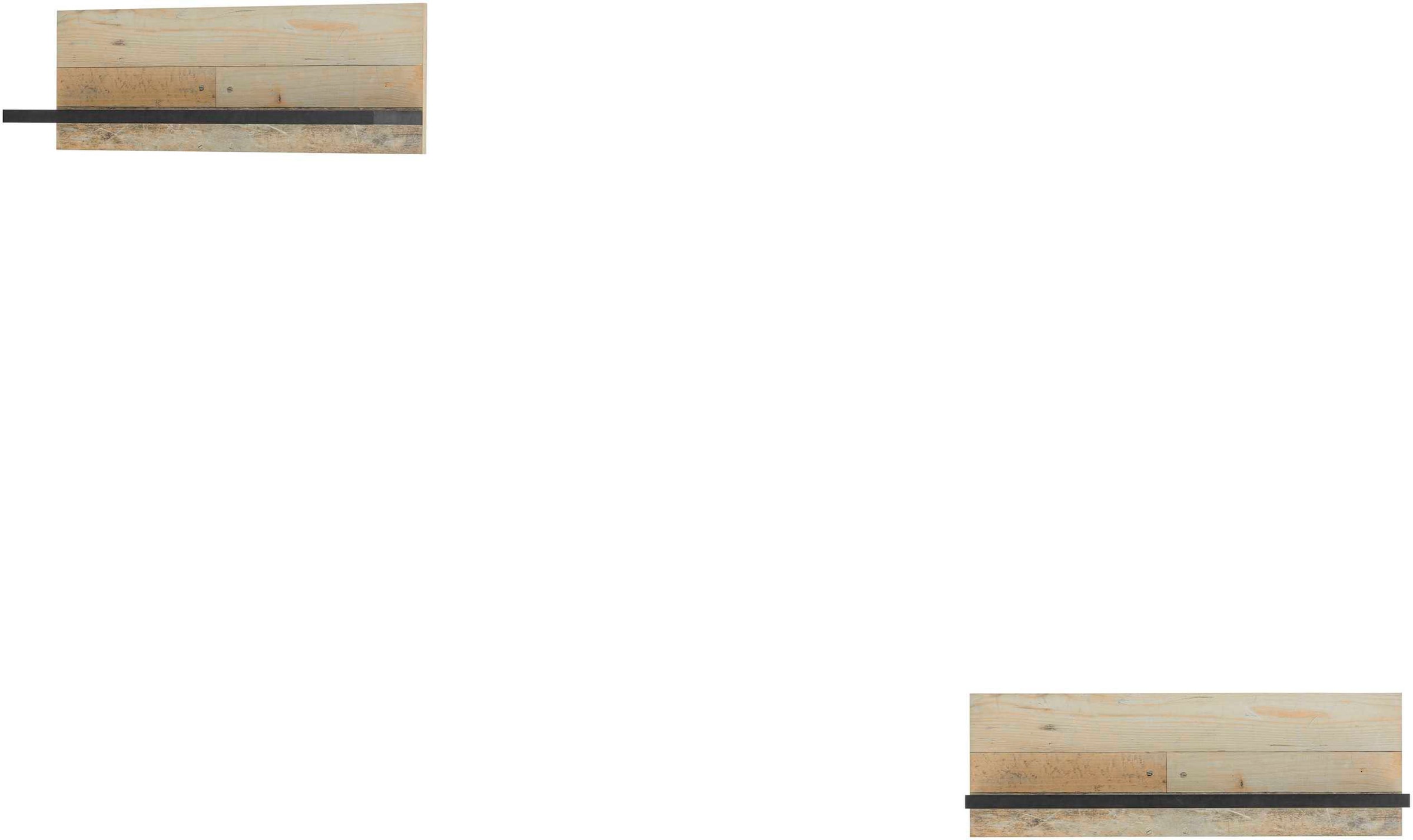Home affaire Wandregal "Sherwood", Breite 90 cm, in modernem Holz Dekor, 28 mm starke Ablageböden