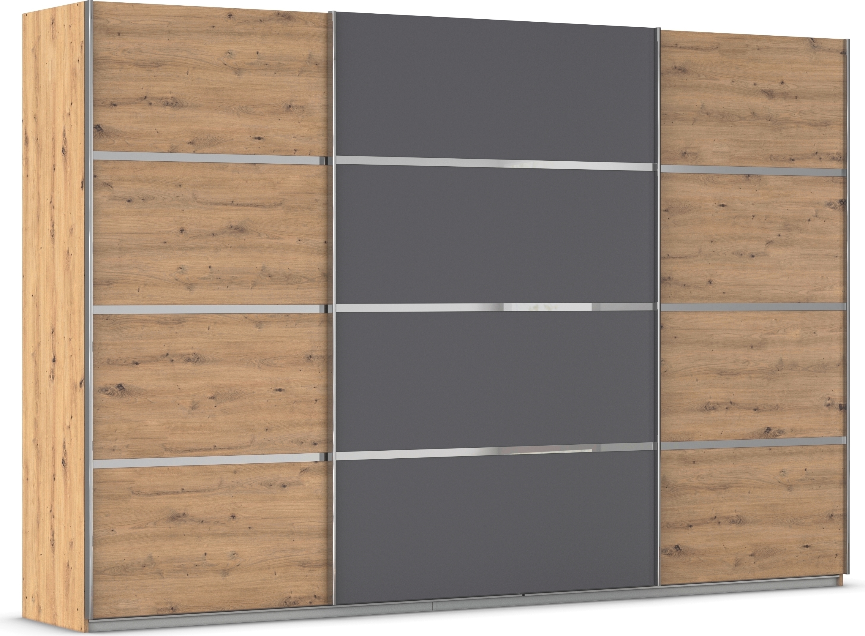 OTTO home Kleiderschrank "Mehrzweckschrank Aktenschrank Möbel Mietswohnung Schlafzimmer AVOLA" 3 verschiedene Ausstattungen BASIC/CLASSIC/PREMIUM (inkl. SOFT-CLOSE), mit eleganten Zierleisten in Chrom, Schwarz oder Weiß MADE IN GERMANY