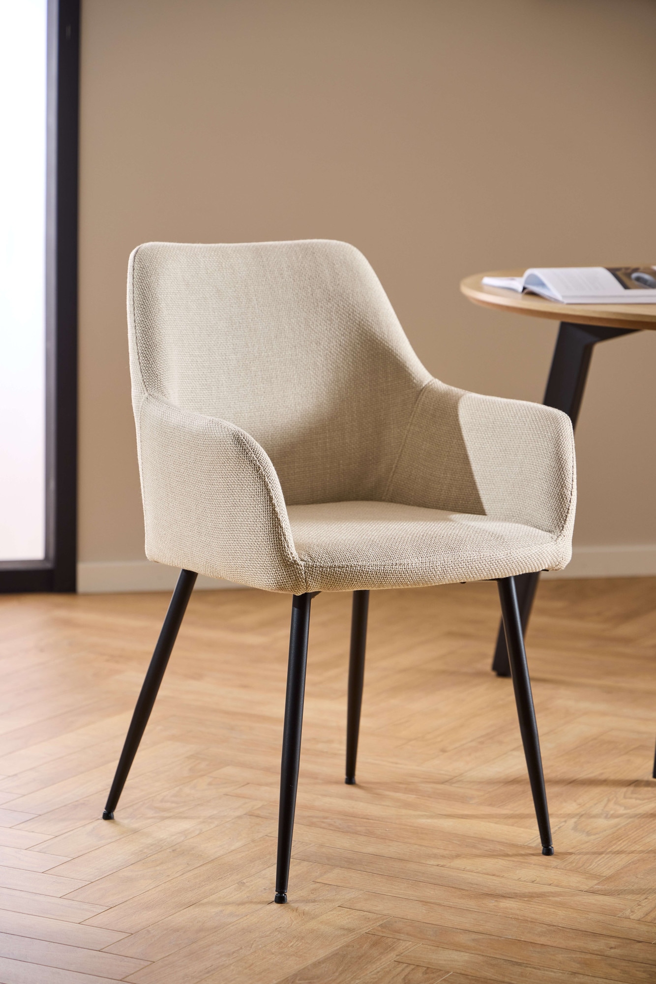 ACTONA GROUP Esszimmer-Set »Essgruppe, Speisetisch mit Wohnzimmerstühlen«, (Set, 5 St., 1x Tisch + 4x Stühle), 1x Tisch + 4x Stühle