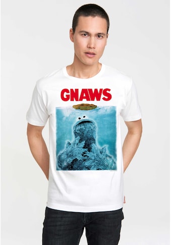 T-Shirt »Sesamstrasse Krümelmonster«, mit bequemem Crew Neck