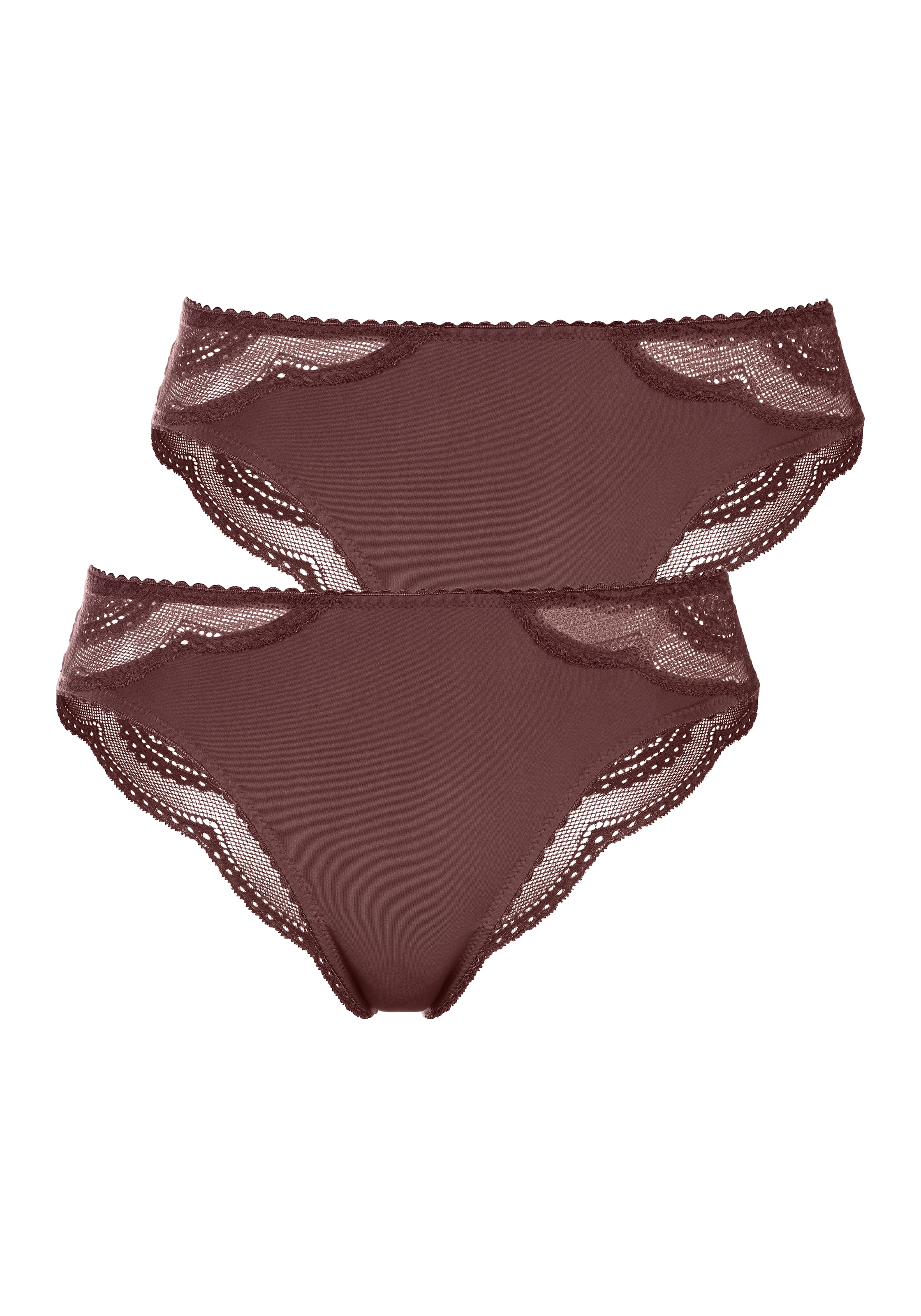 LASCANA Brasilslip Packung, 2 Stk. tlg., mit zarter Spitze günstig online kaufen