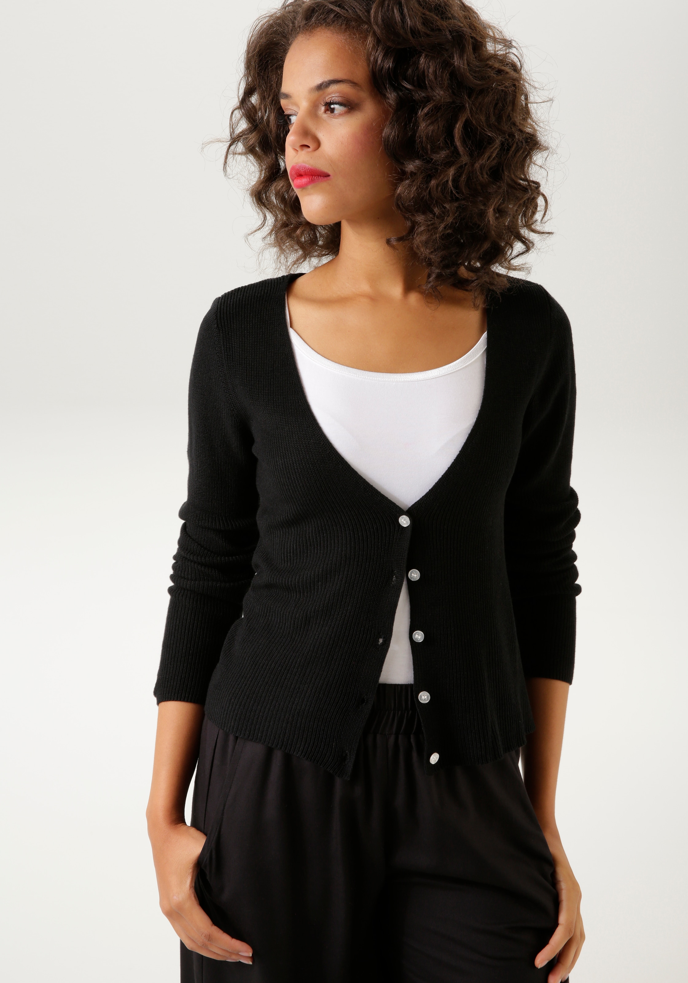 Aniston CASUAL Strickjacke, in trendiger Farbpalette - NEUE KOLLEKTION für  bestellen | BAUR | Cardigans