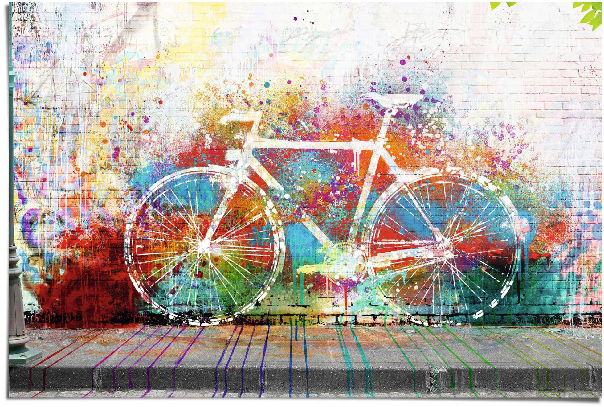 Reinders Poster "Graffiti Fahrrad" 1 Stk. tlg. günstig online kaufen
