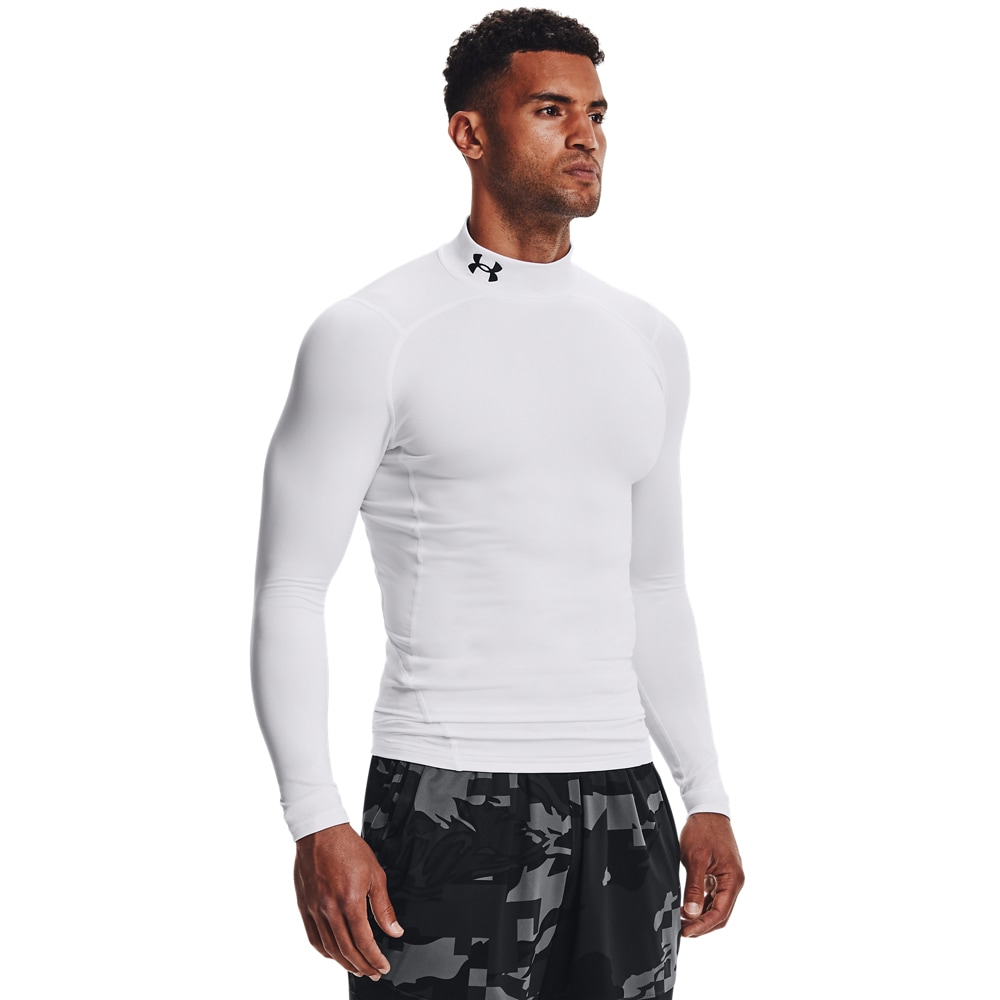 Under Armour Trainingsshirt "UA CG ARMOUR COMP MOCK" Langarm-Ausführung, mit Stehkragen, schnell trocknend, atmungsaktiv