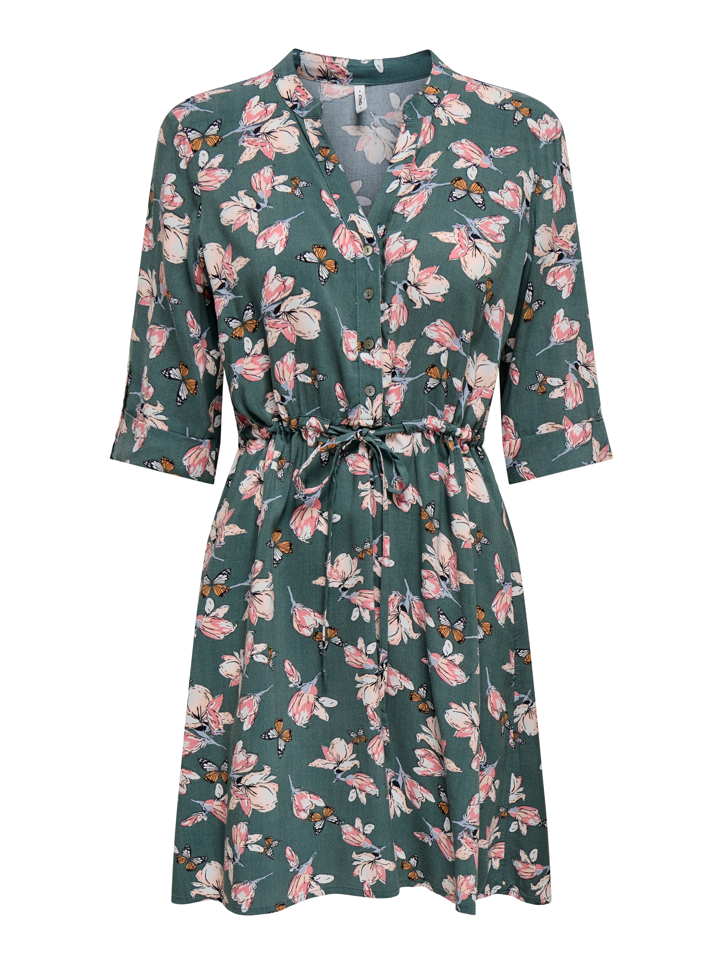 ONLY Tunikakleid »ONLCORA 3/4 V-NECK TUNIC CS PTM«, Sommerkleid