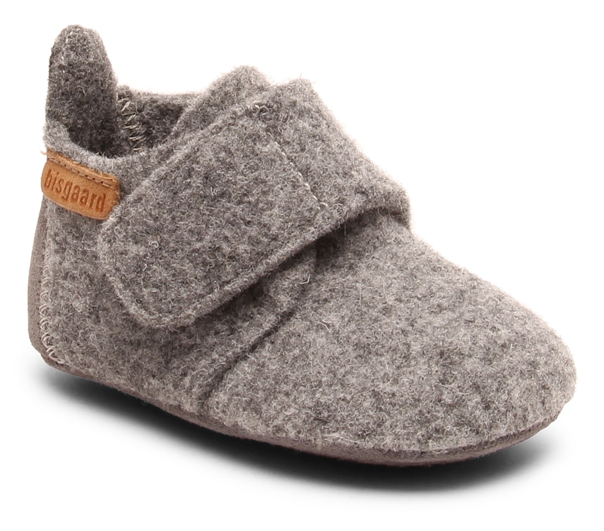 Bisgaard Hausschuh "Bisgaard Baby Wool", Wagenschuh, Babyschuh, Schlupfschuh mit Klettverschluss