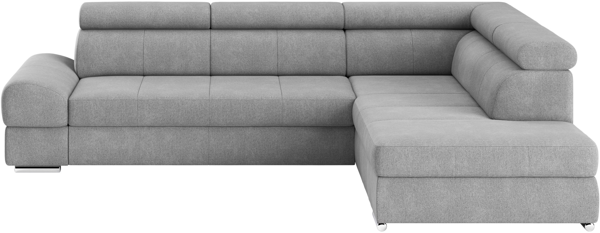 sit&more Ecksofa »Broadway L-Form«, mit verstellbaren Kopfteilen, wahlweise mit Bettfunktion