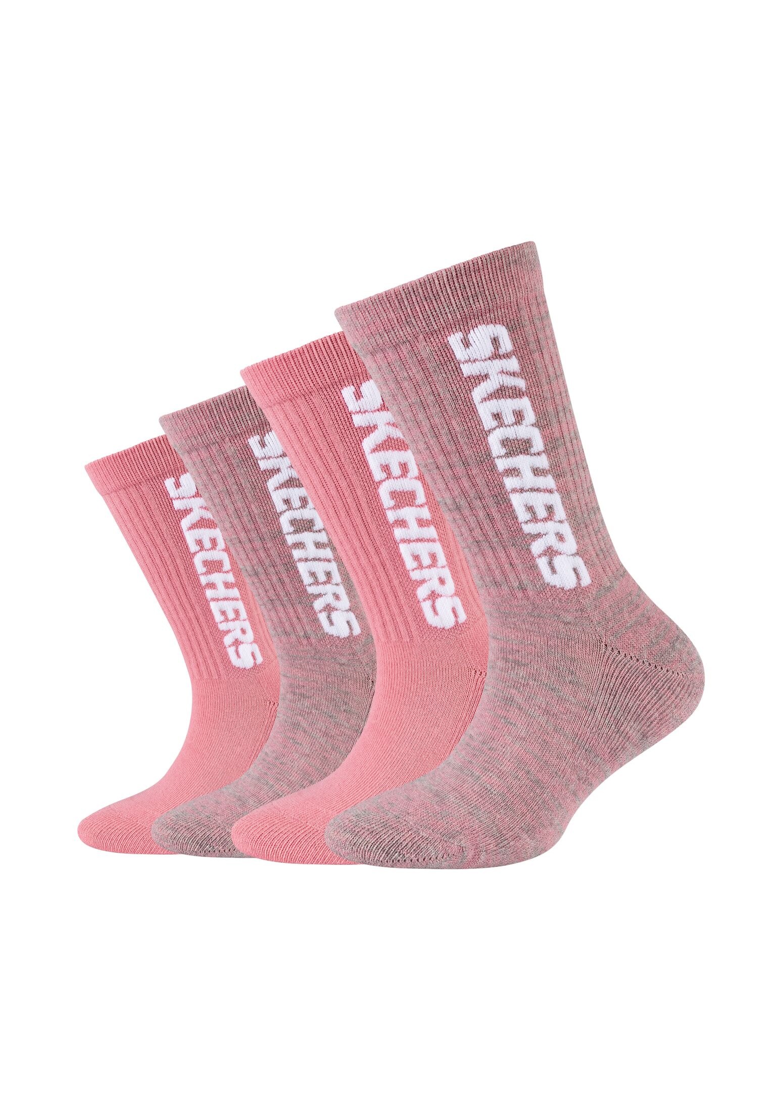 GoWith Damen Tennissocken 4er Pack - Baumwolle Retro Design Sport Socken