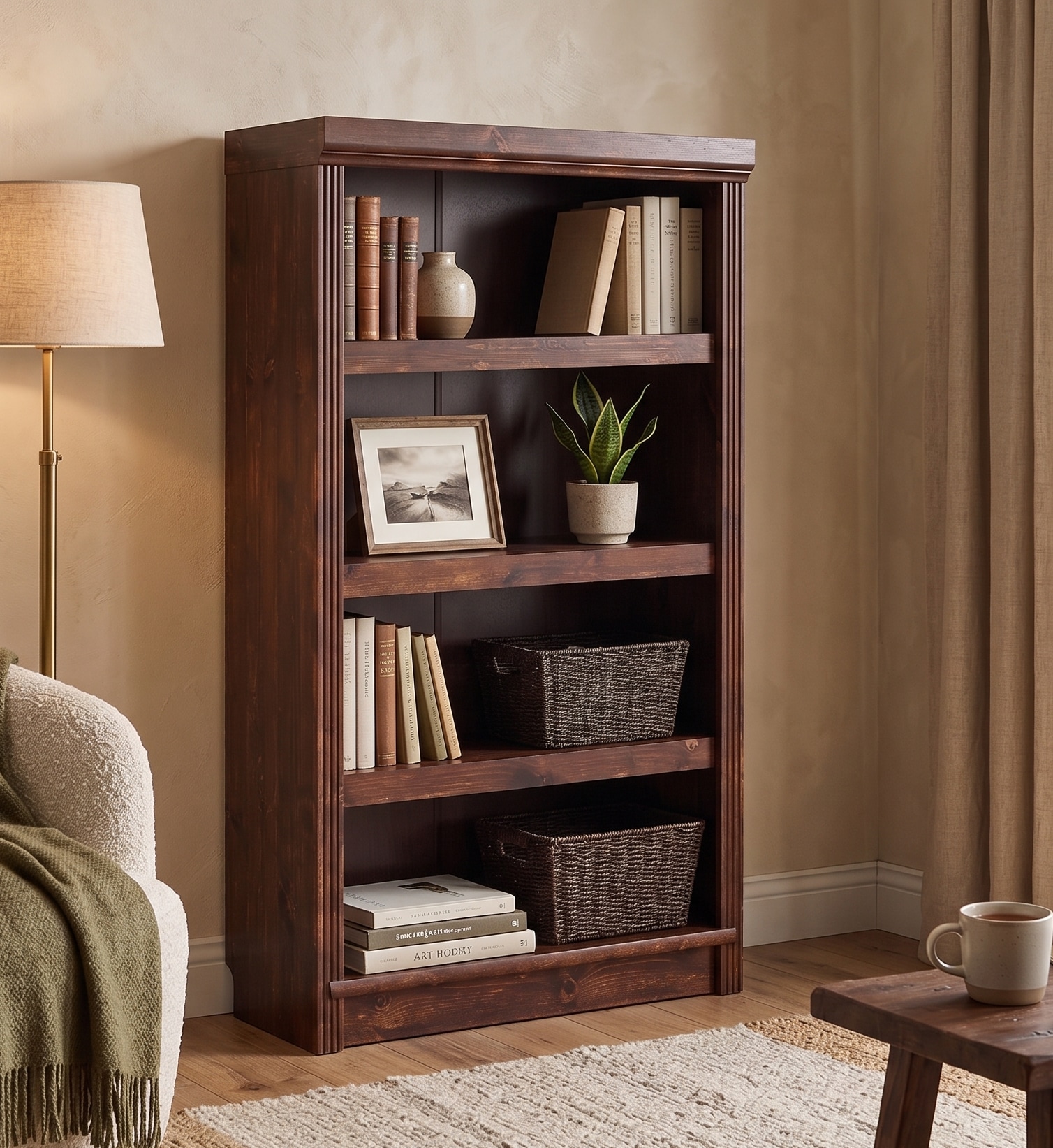 OTTO home Bücherregal "Soeren" aus massiver Kiefer, Tiefe 29 cm, FSC-zertifiziert