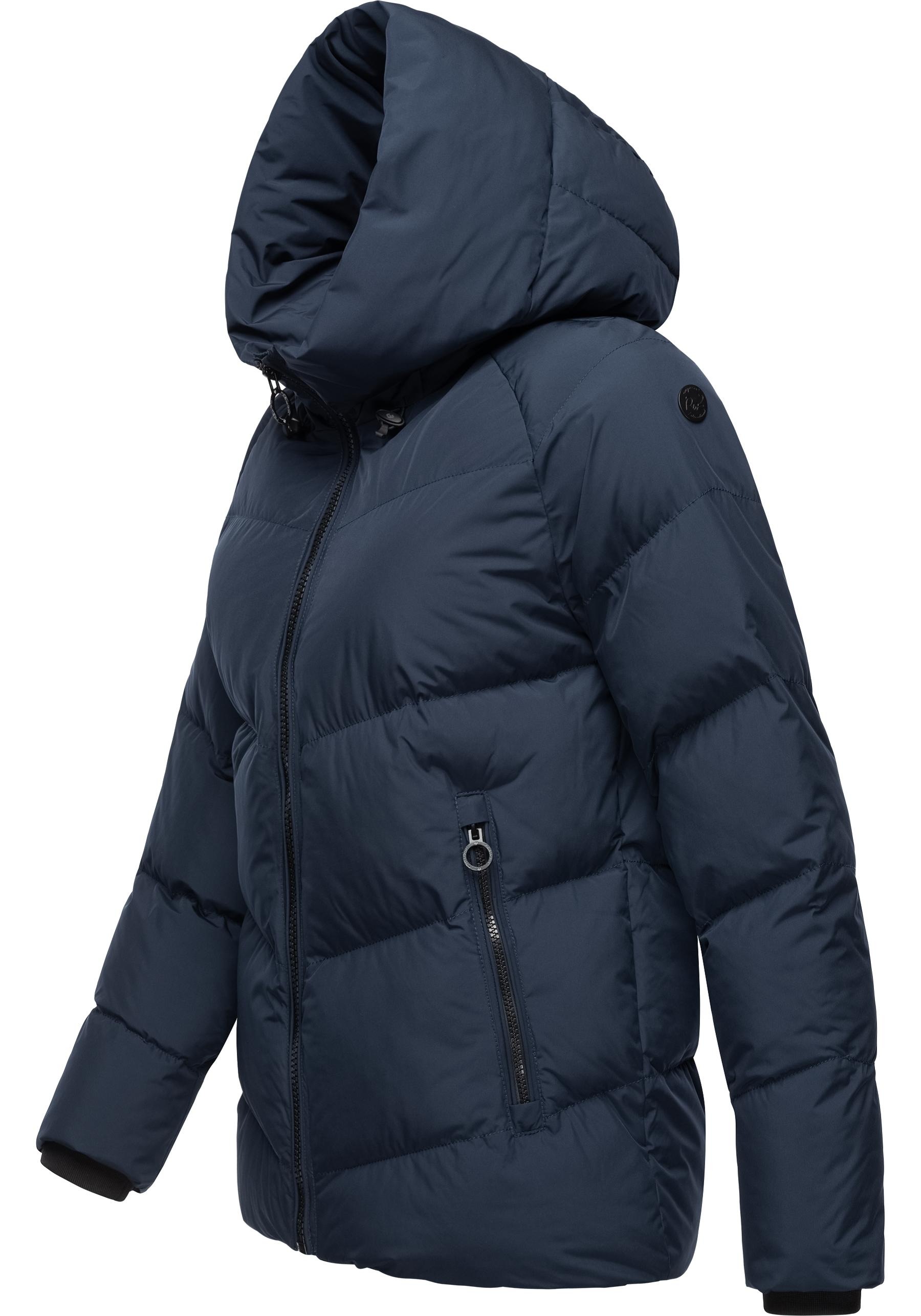 Ragwear Steppjacke »Cessi«, mit Kapuze, Wasserdichte Damen Winterjacke mit großer Kapuze