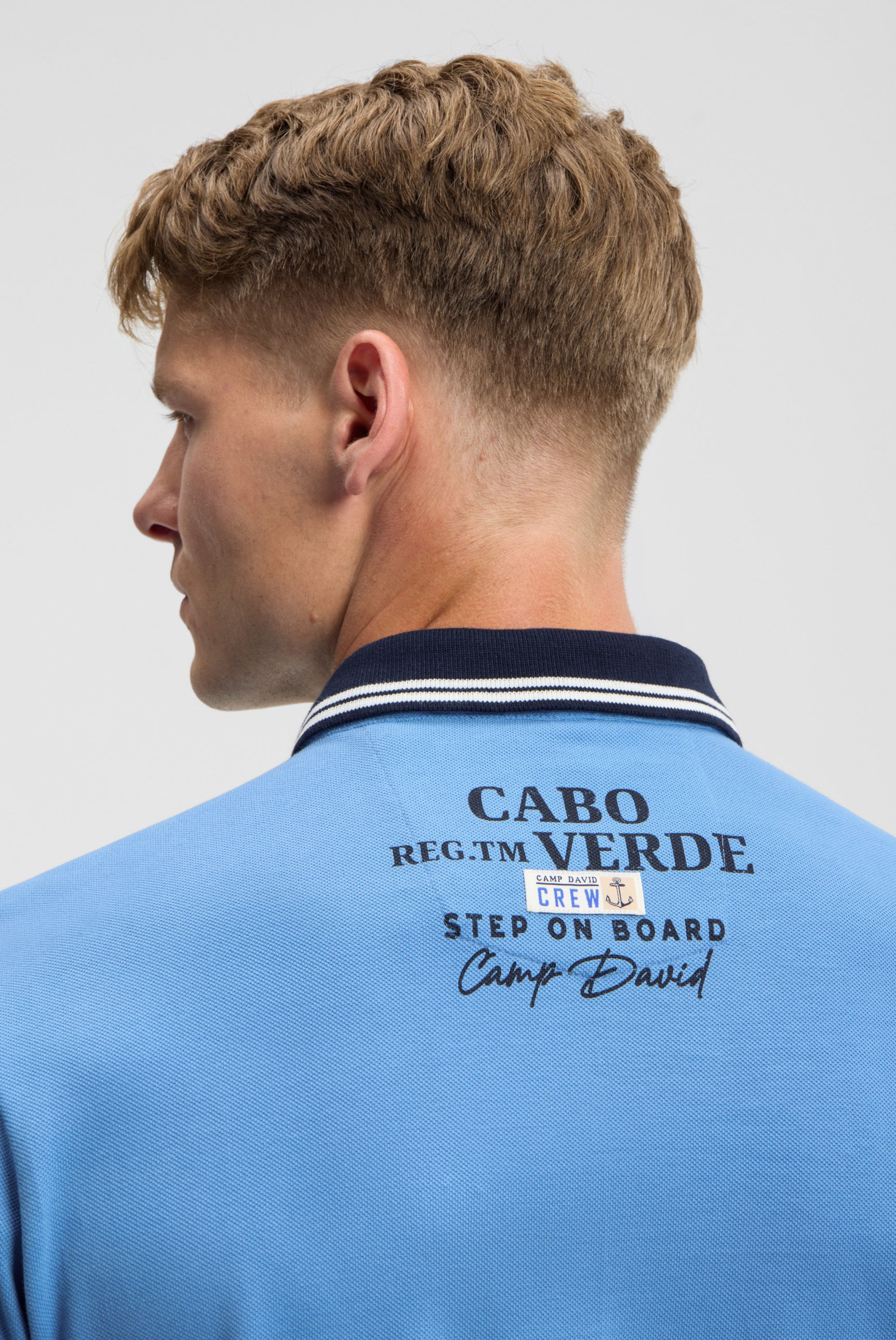 CAMP DAVID Poloshirt mit Seitenschlitze