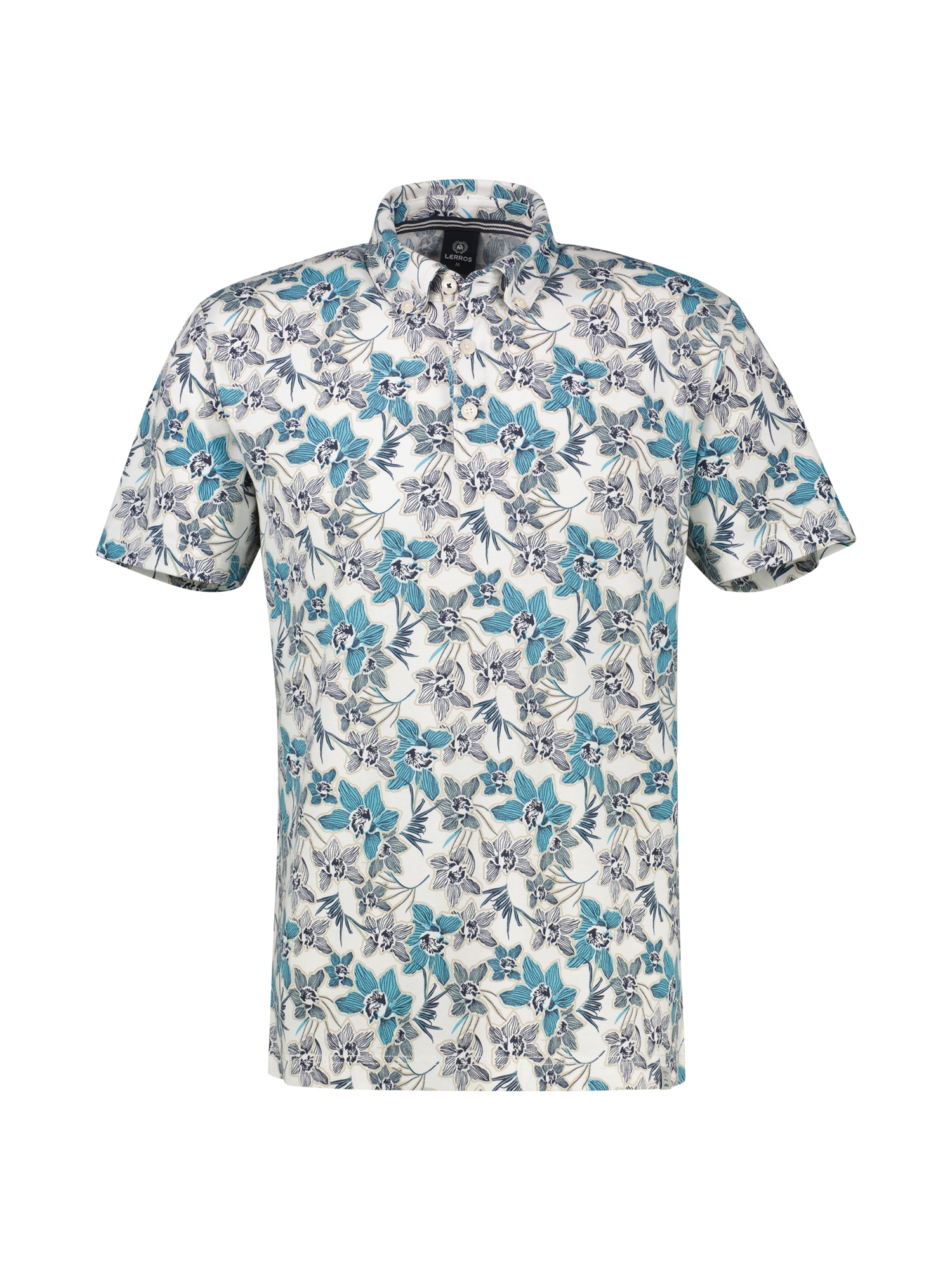 LERROS Poloshirt »Sommerliches Poloshirt mit angesagtem, floralem Printmuster«
