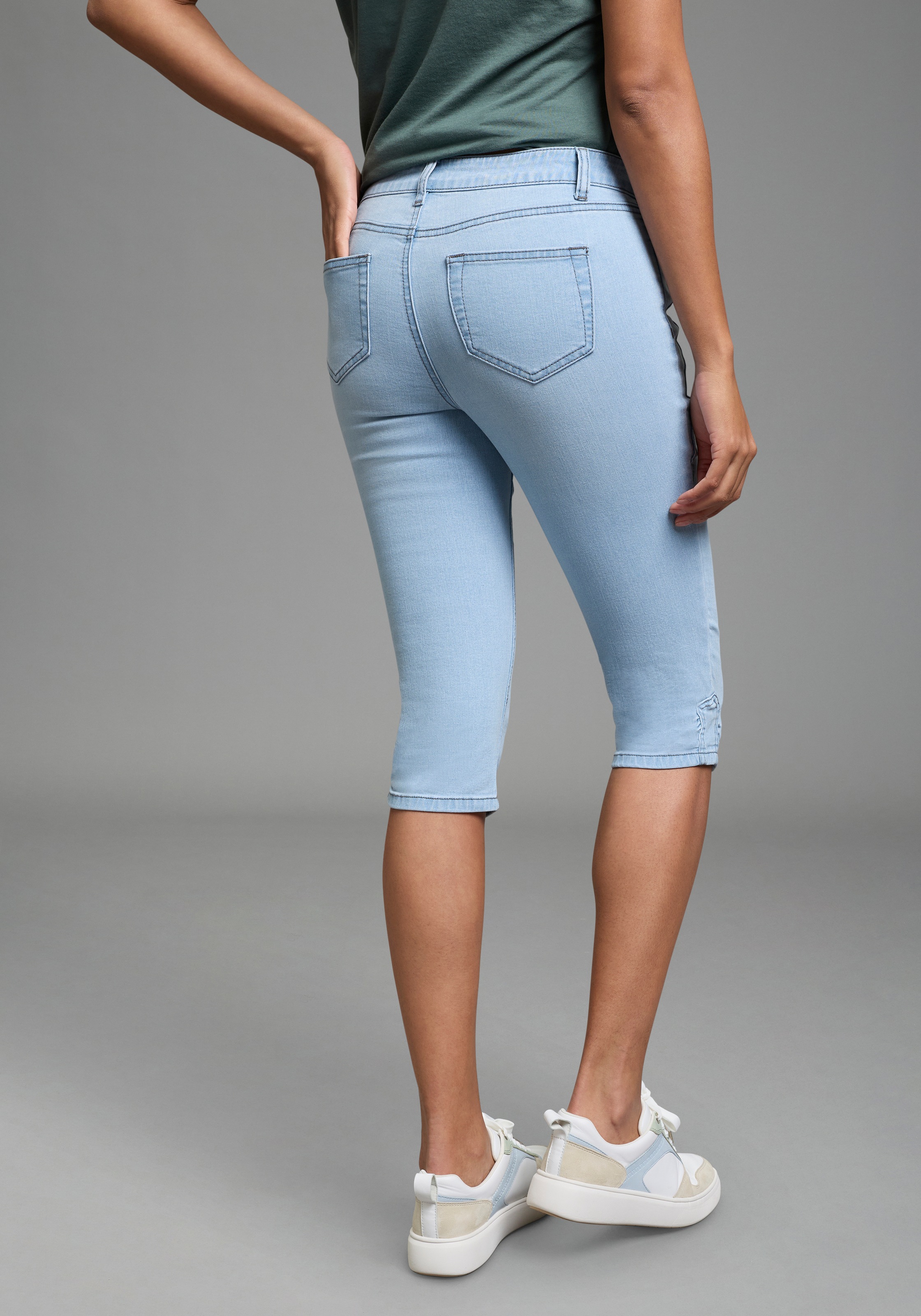 Arizona Caprijeans Skinny Fit, 3/4-Länge, mit Eingrifftaschen und Gesäßtasc günstig online kaufen