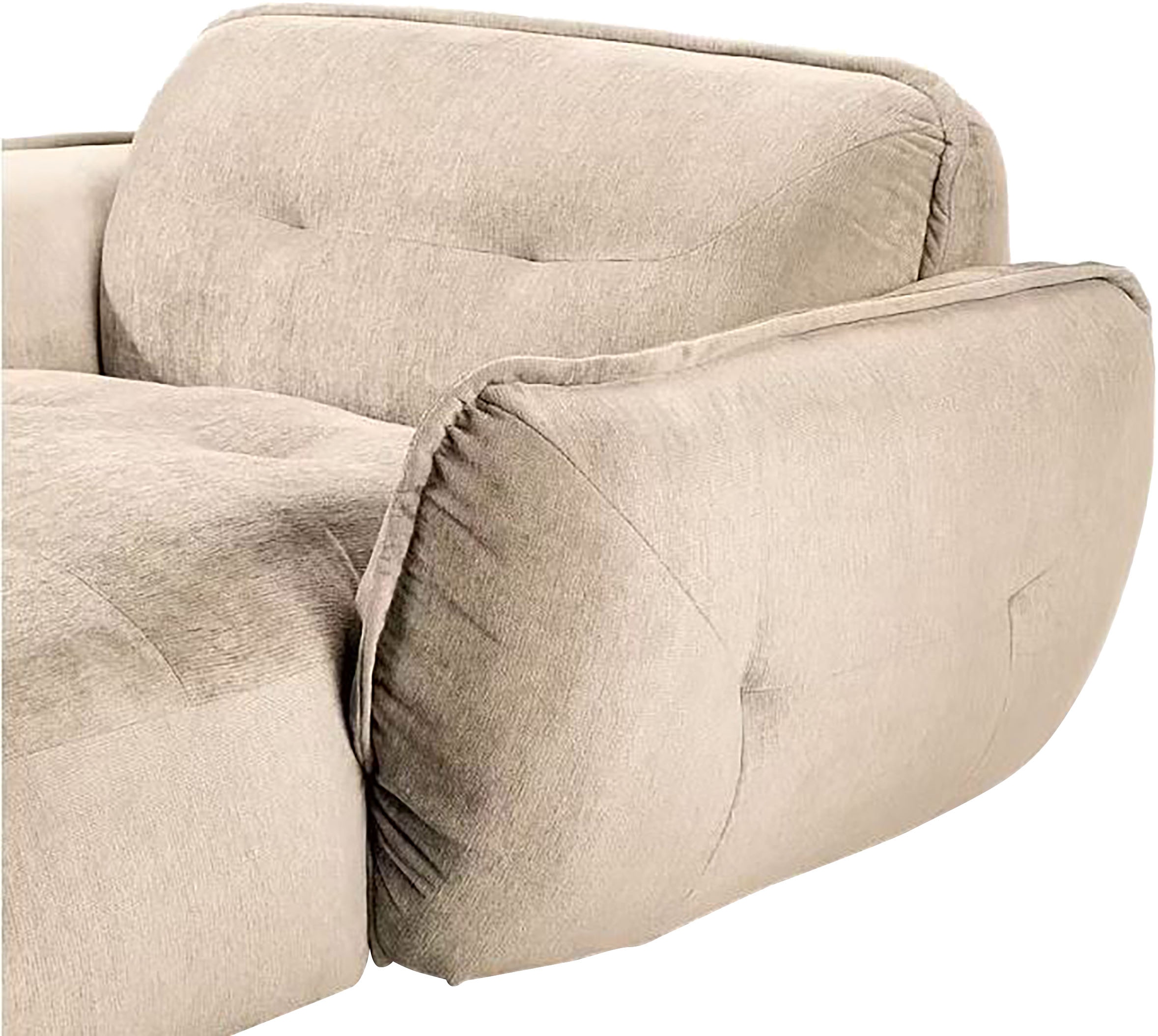 BETYPE Chaiselongue »Be Fluffy«, Softes Sitzgefühl, moderne Kedernaht, hochwertiger Bezug