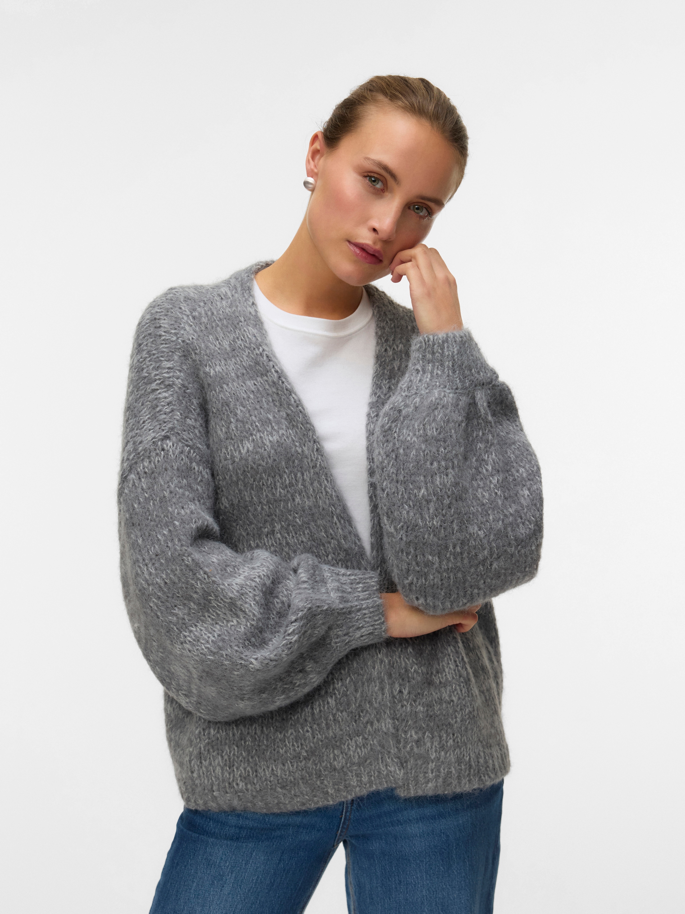 Vero Moda Strickjacke "VMMAYBE LS OPEN CARDIGAN GA REP" günstig online kaufen