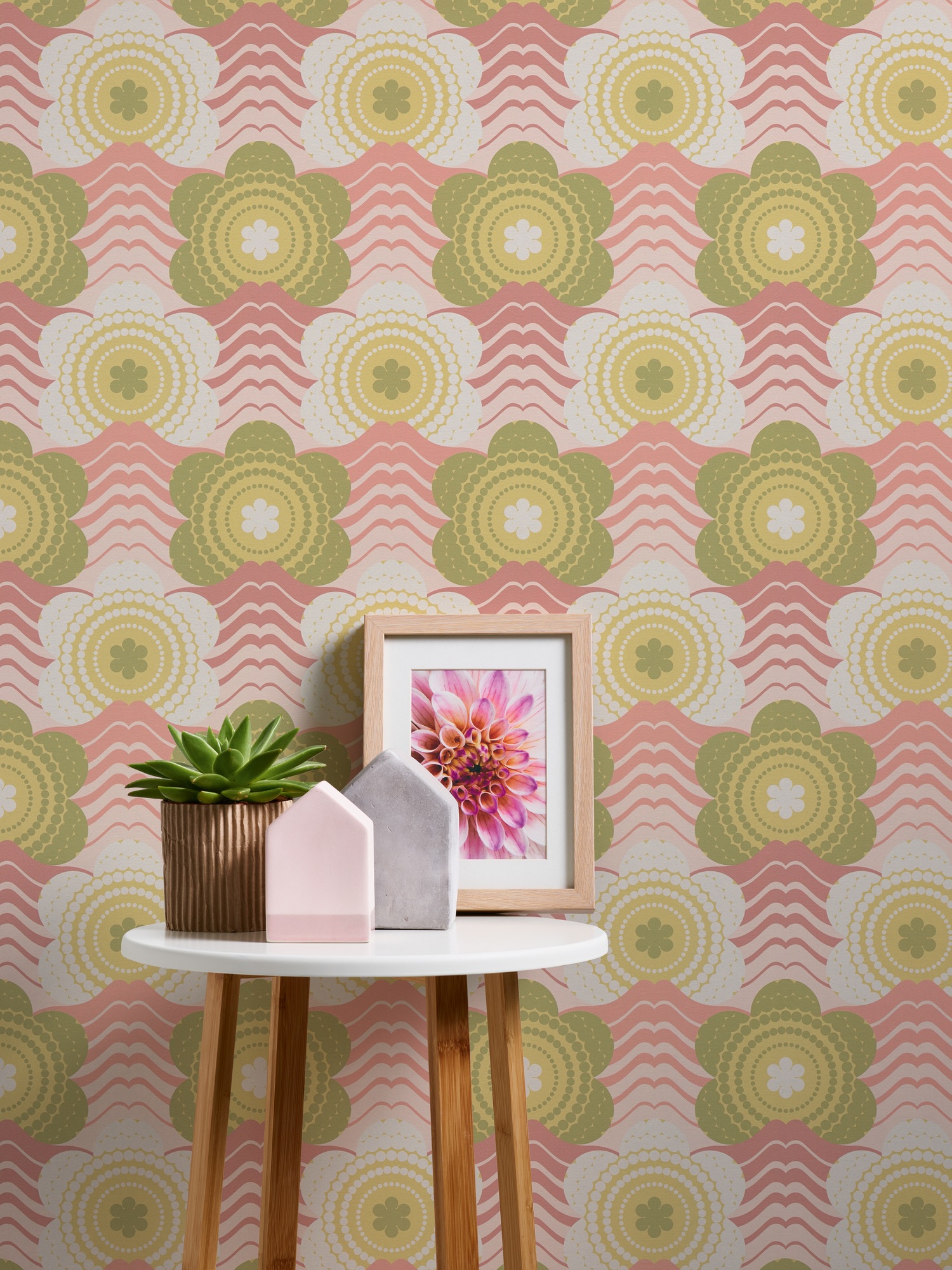 A.S. Création "Retro Chic florale Tapete Mustertapete Retro Blumen" matt strukturiert Vintage Vliestapete für Schlafzimmer Küche Wohnzimmer Floral Design