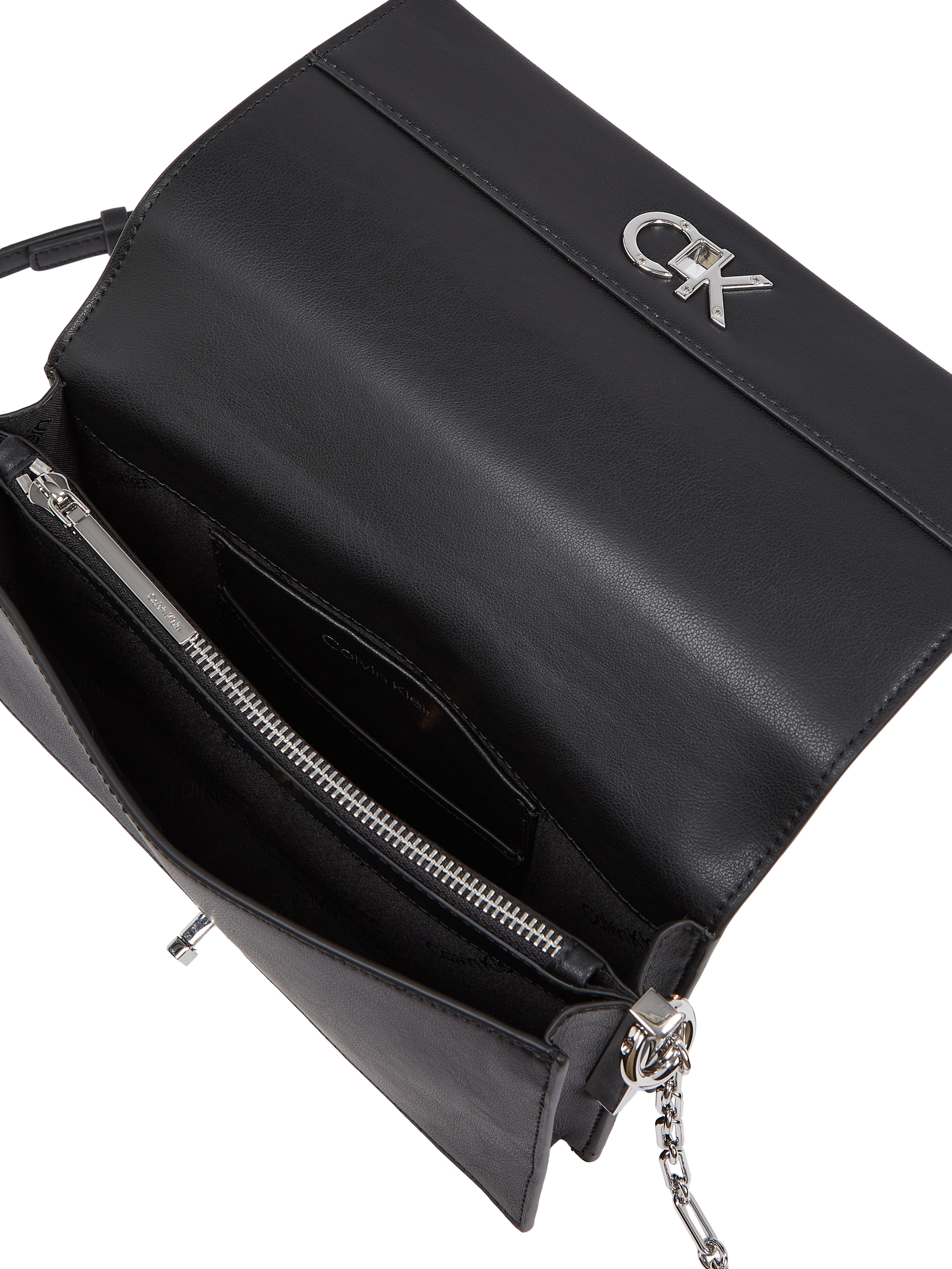 Calvin Klein Schultertasche »CK CONVERTIBLE MINI BAG«, Abendtasche, kleine Umhängetasche, Gliederkette Schulterriemen