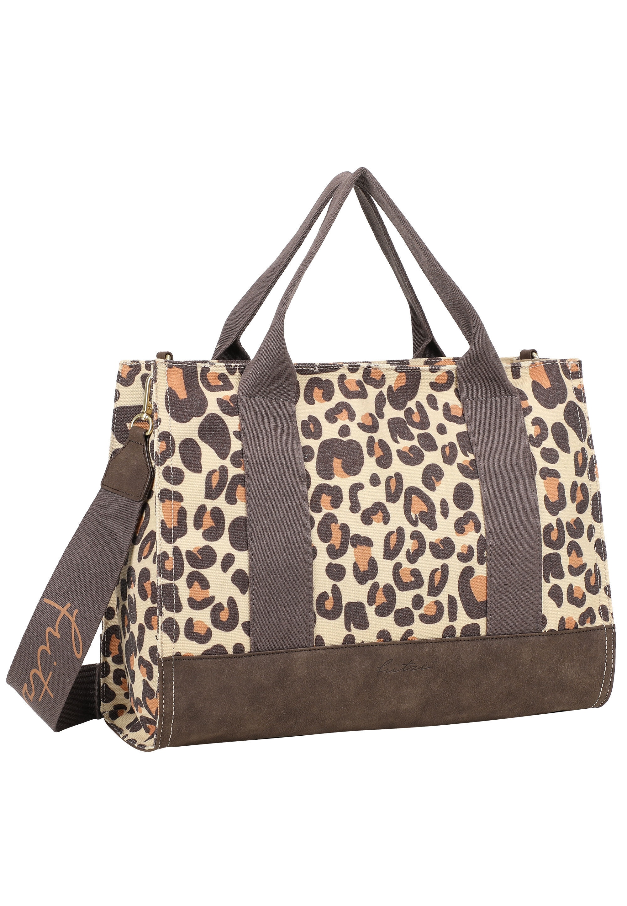 Fritzi aus Preußen »Canvas Tote Bag Limited Leo Camel« mit Leomuster